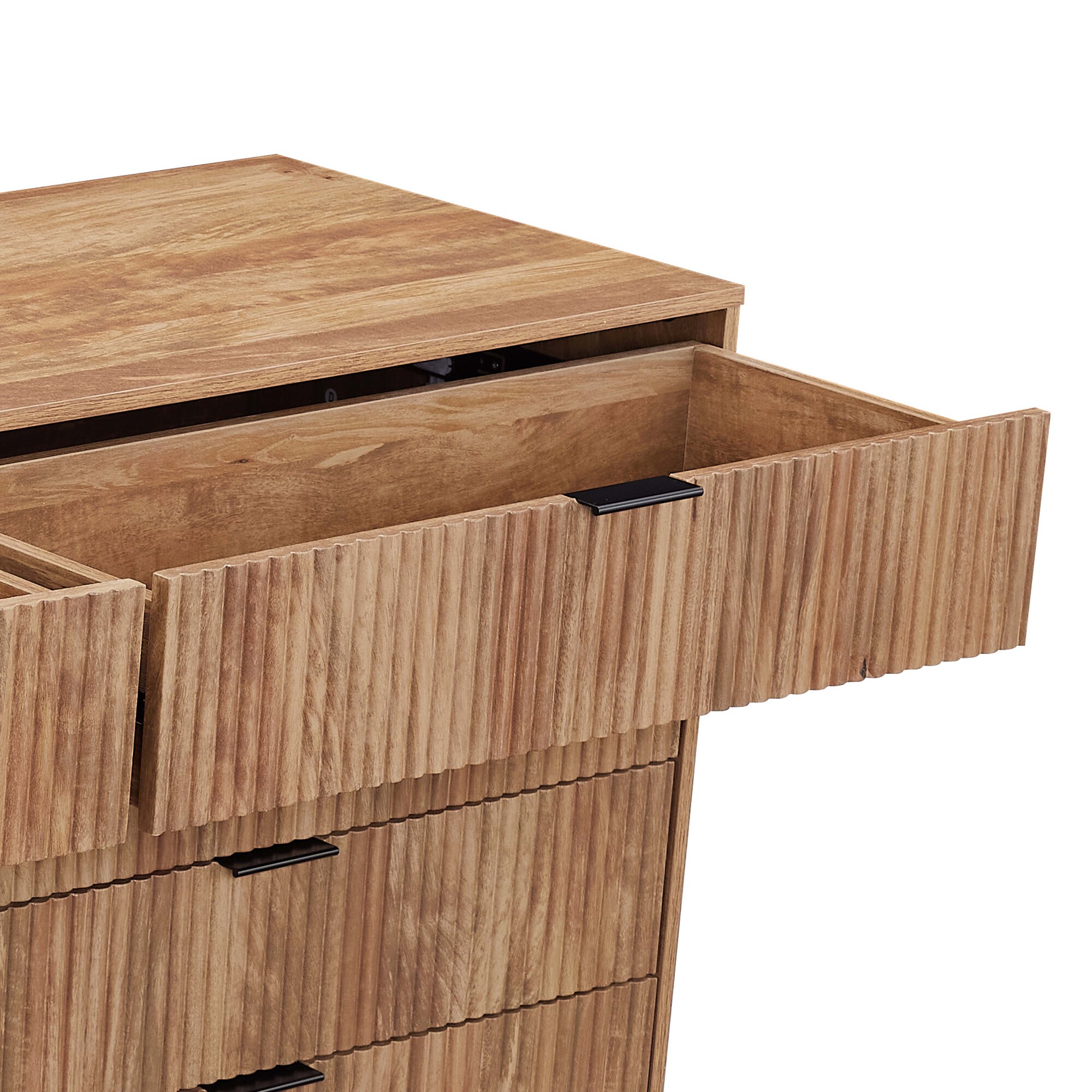 DUMBO 10-Drawer Tall MDF Double Dresser