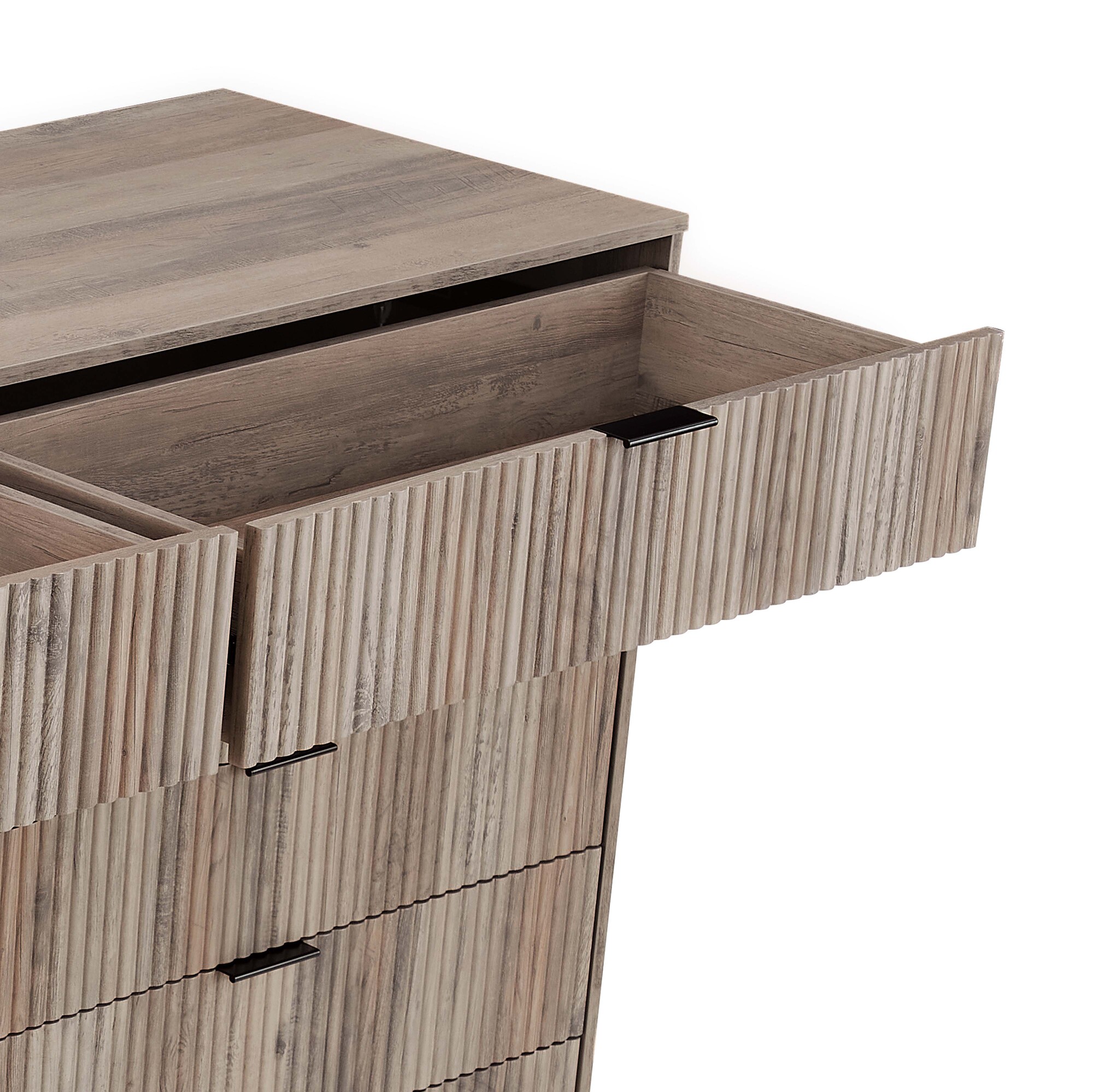 DUMBO 10-Drawer Tall MDF Double Dresser