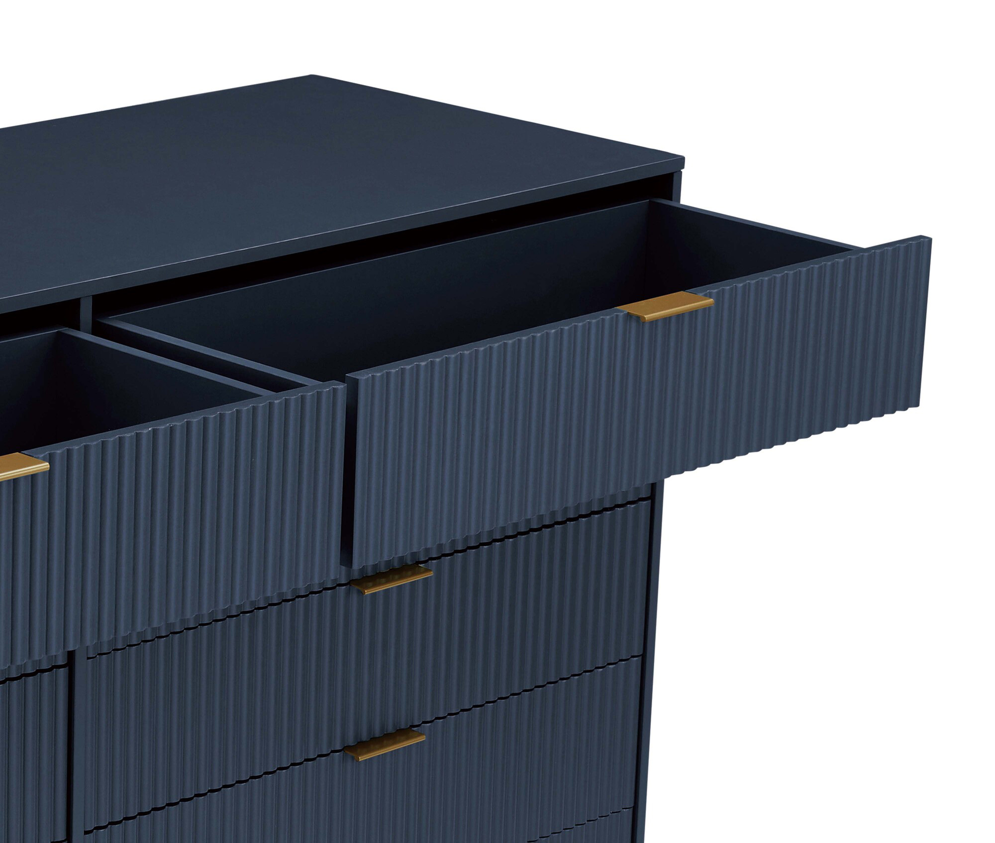 DUMBO 10-Drawer Tall MDF Double Dresser