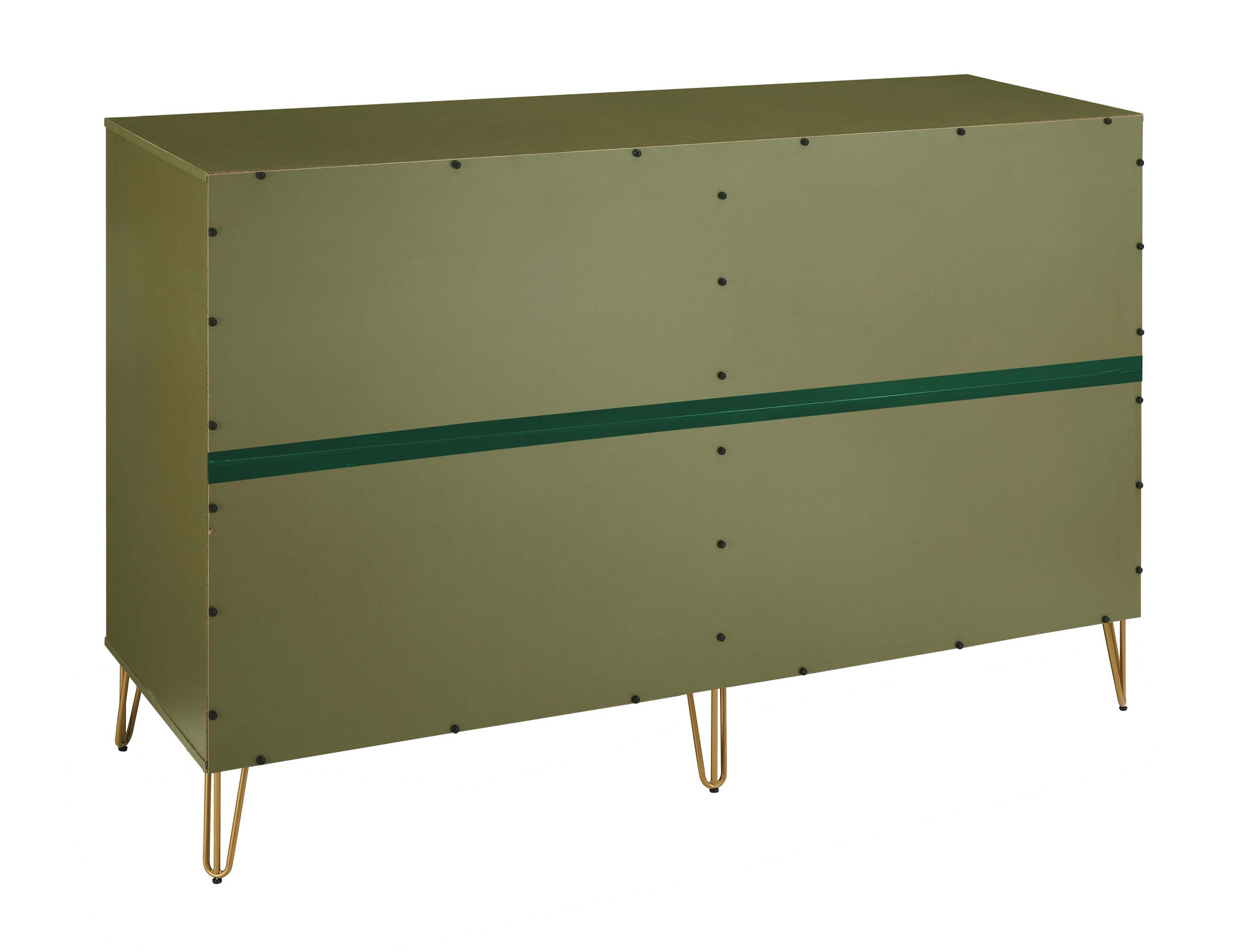 DUMBO 10-Drawer Tall MDF Double Dresser