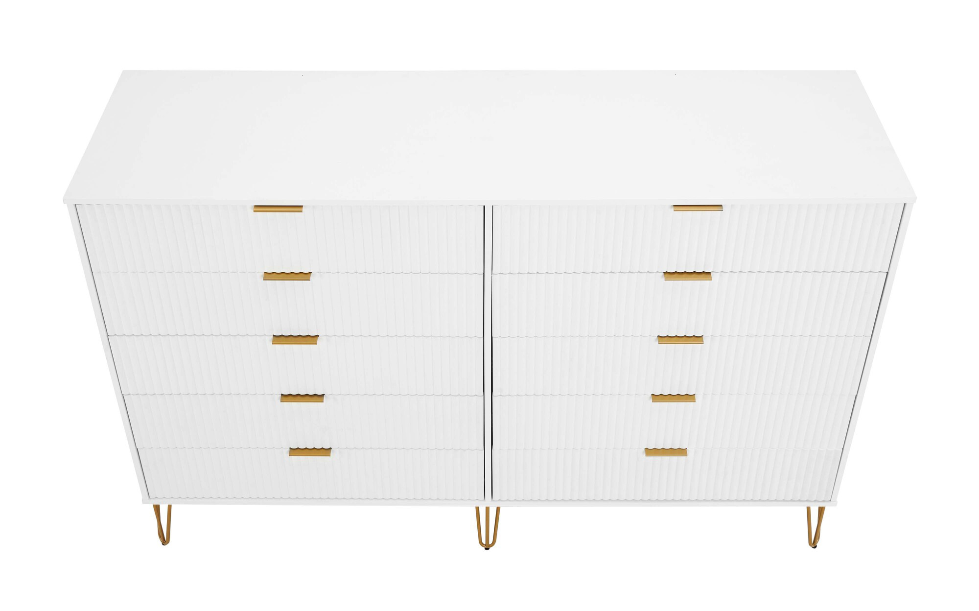 Double Tall Dresser from Engineered Wood in Black