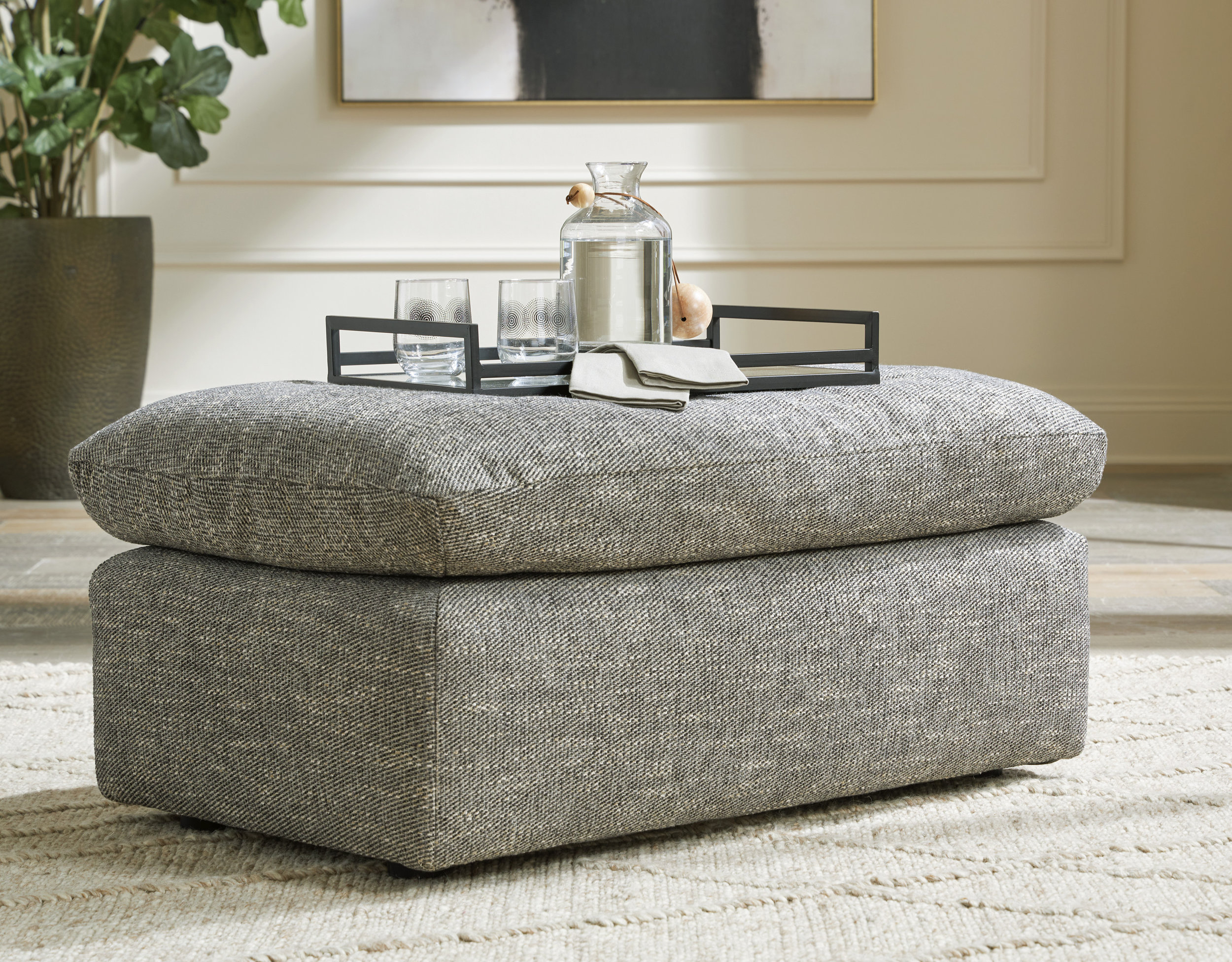 Dramatic Fabric Living Room Set