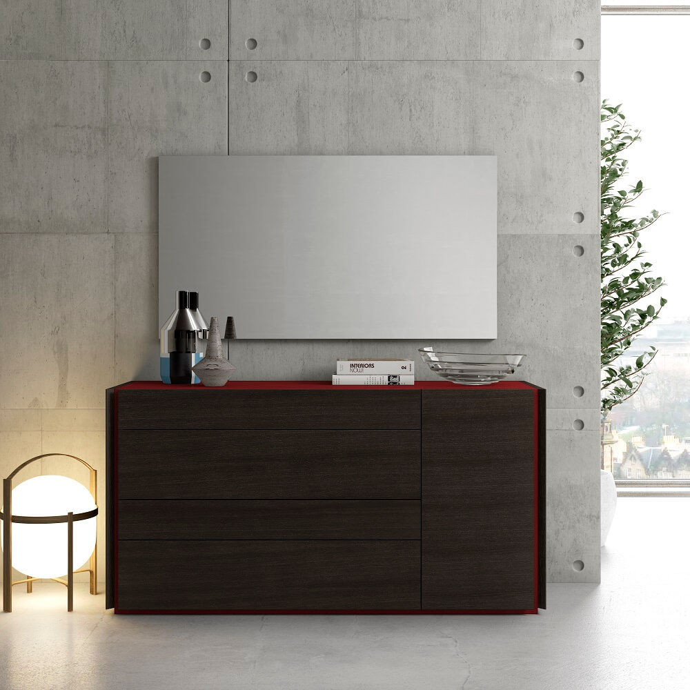 Lagos Premium Bedroom Set, Red by J&M Furniture