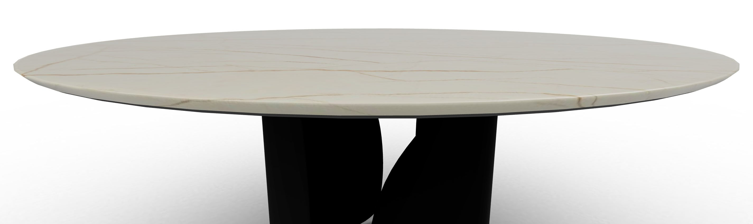 Twins Metal/Ceramic Round Dining Table