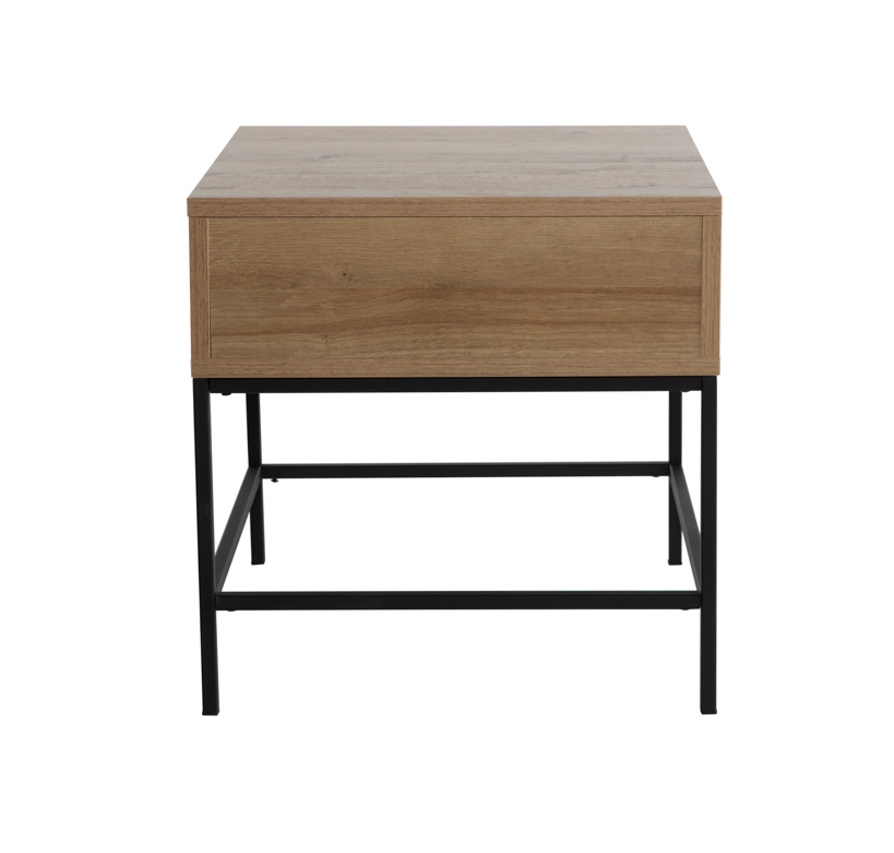 Drift Wood/Metal Rectangular Side Table