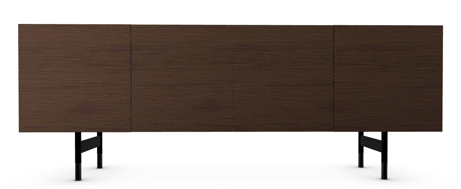 Horizon Ceramic/Wood/Metal Customizable Sideboard w/4 Doors & Drawer & Metal Feet