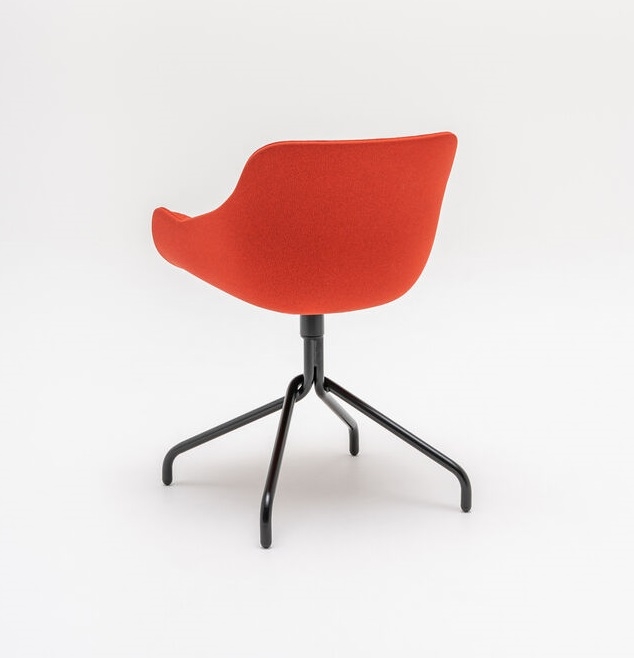 Baltic Soft Duo Fabric Office Swivel Chair w/Metal Base