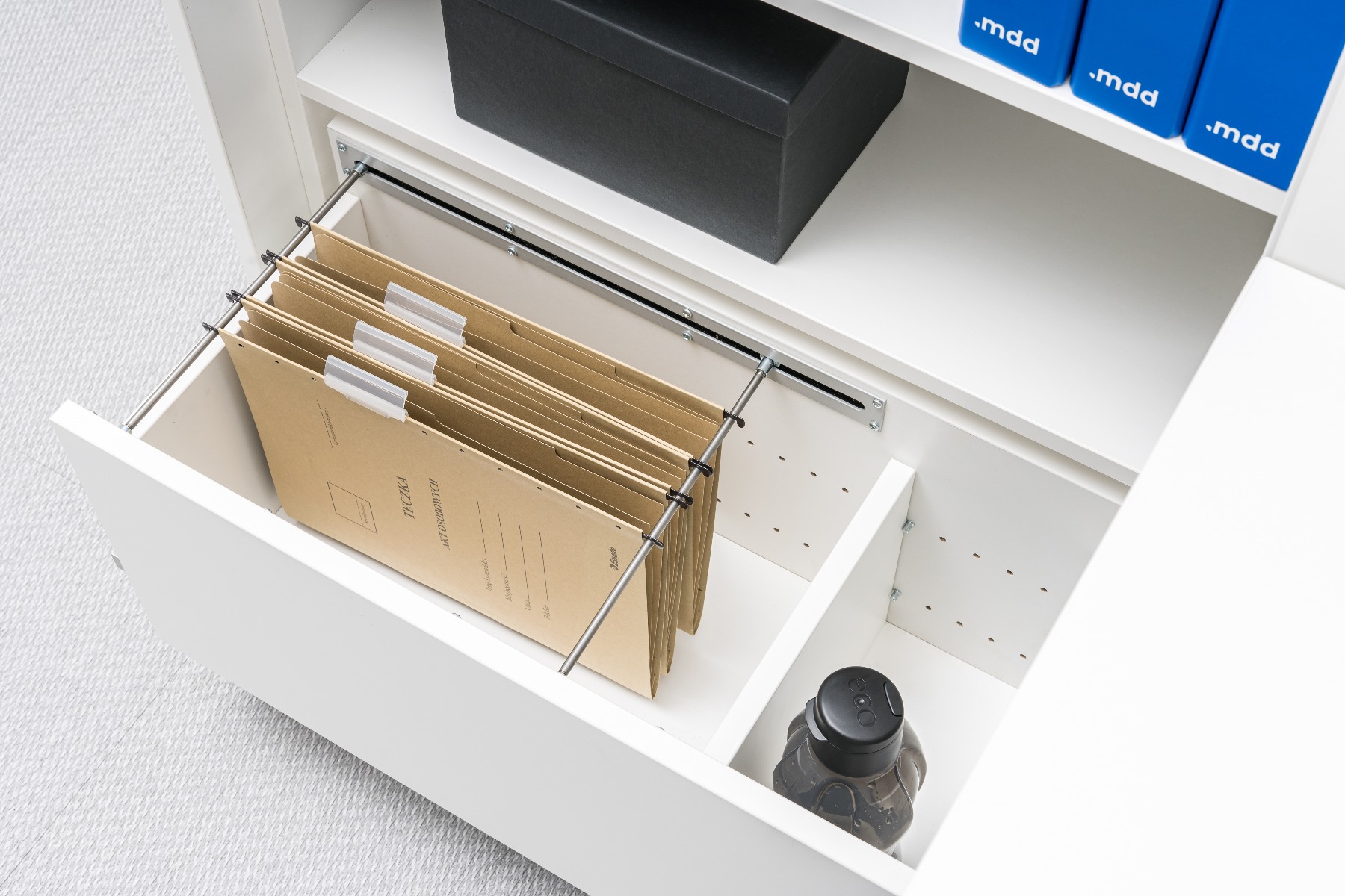 Standard Office Lockable Cargo Pedestal w/Pencil Tray