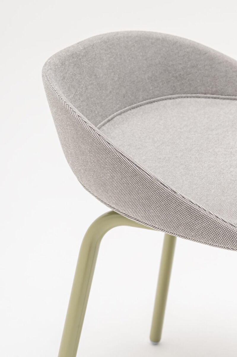 Team Fabric Office Visitor Chair w/Metal Base