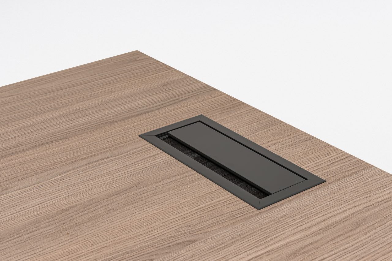 Quando L-Shaped Executive Desk Side Storage