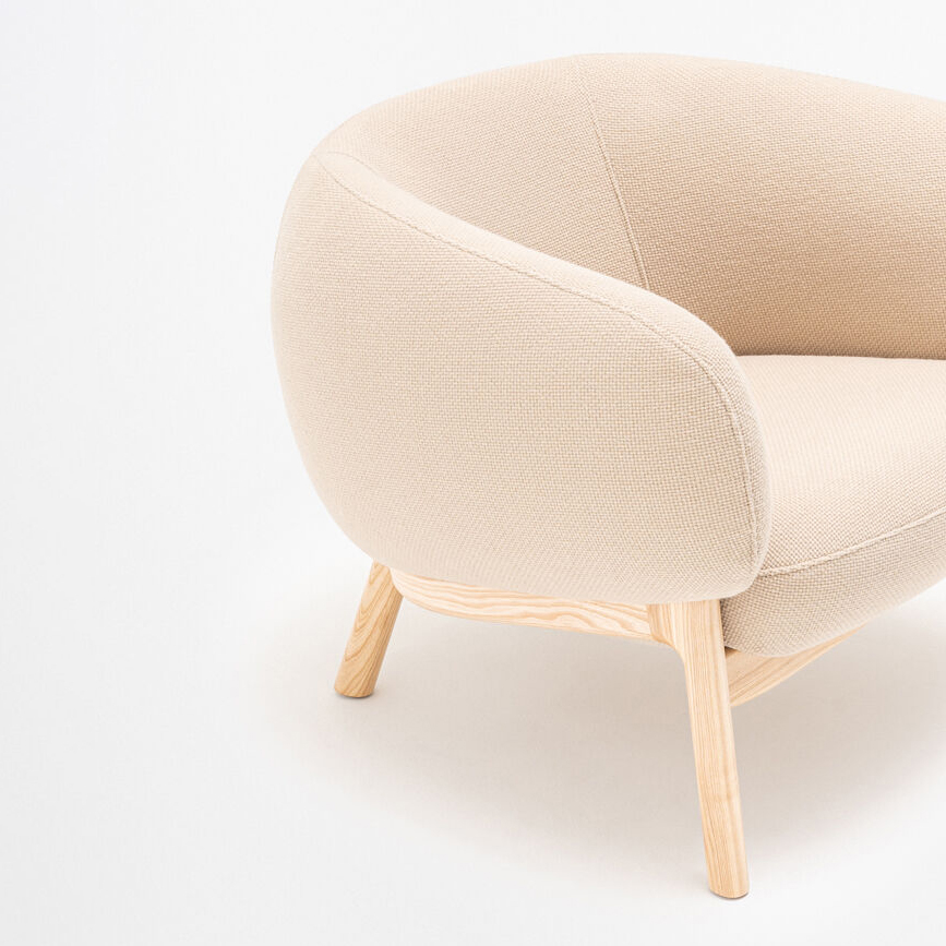Grace 2 Wooden Base Armchair