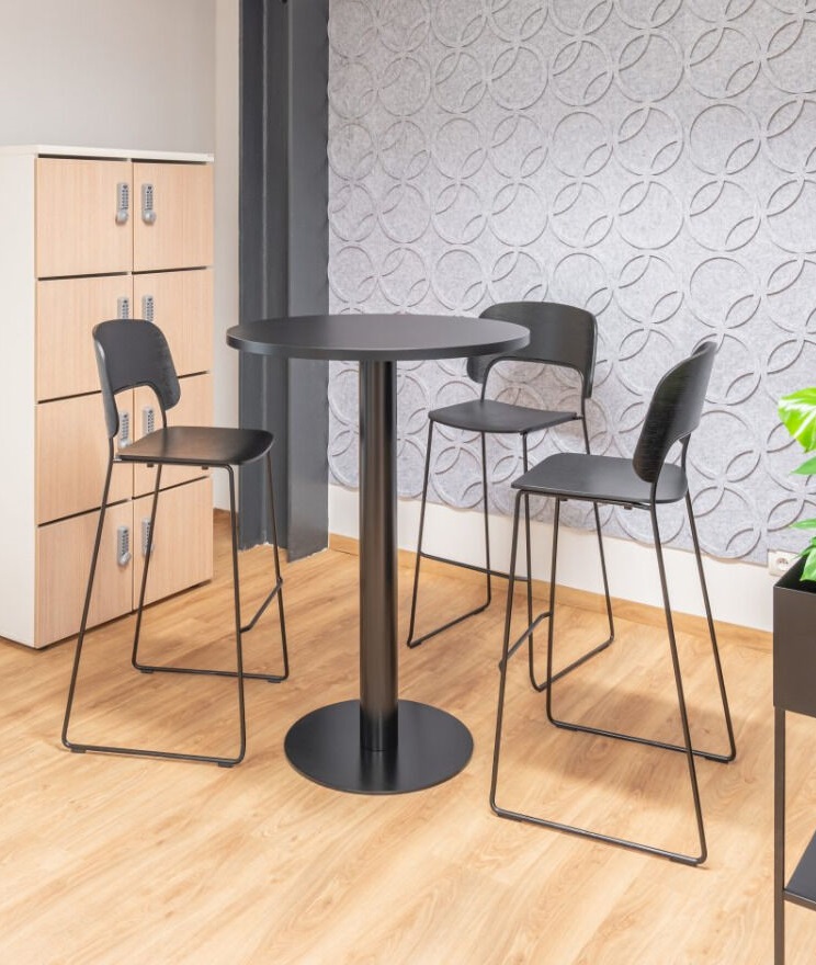 Tack Office Melamine High Table