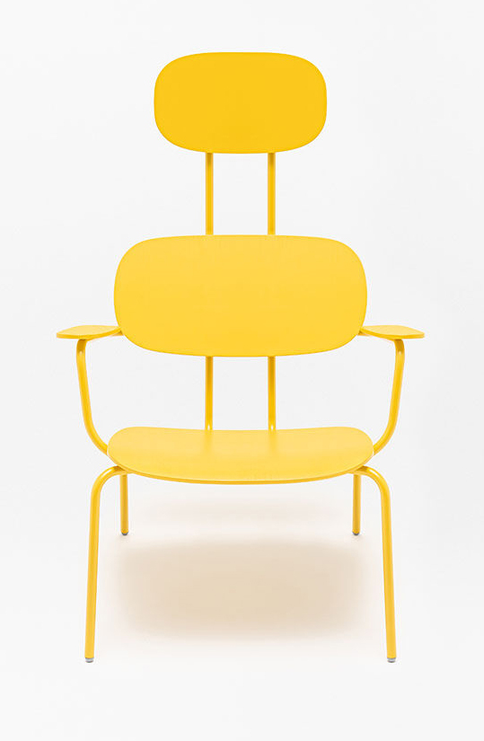 New School Lounge Plywood Armchair w/Headrest