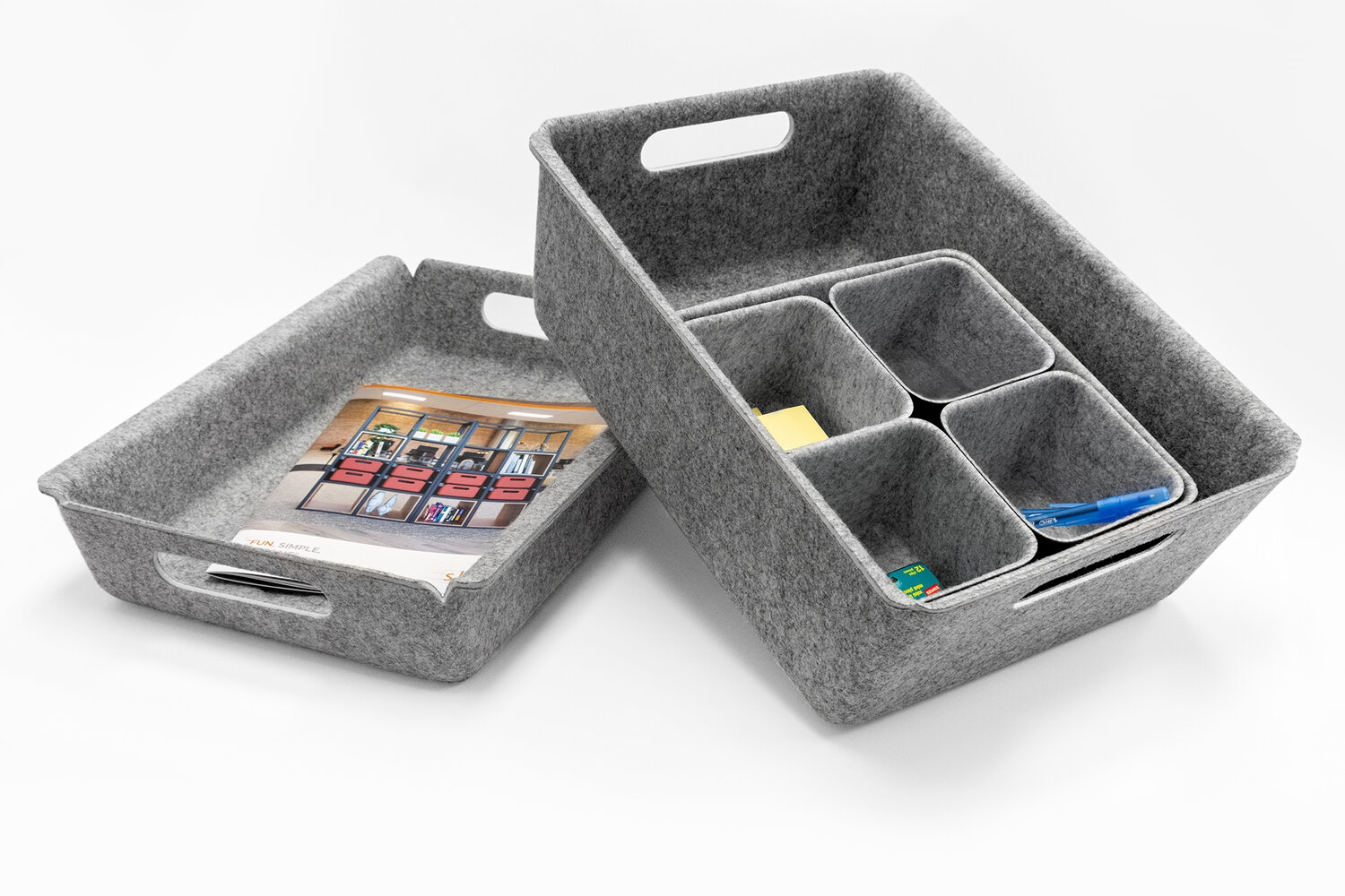 TOT'em Deep Size Felt Home Office Organizer