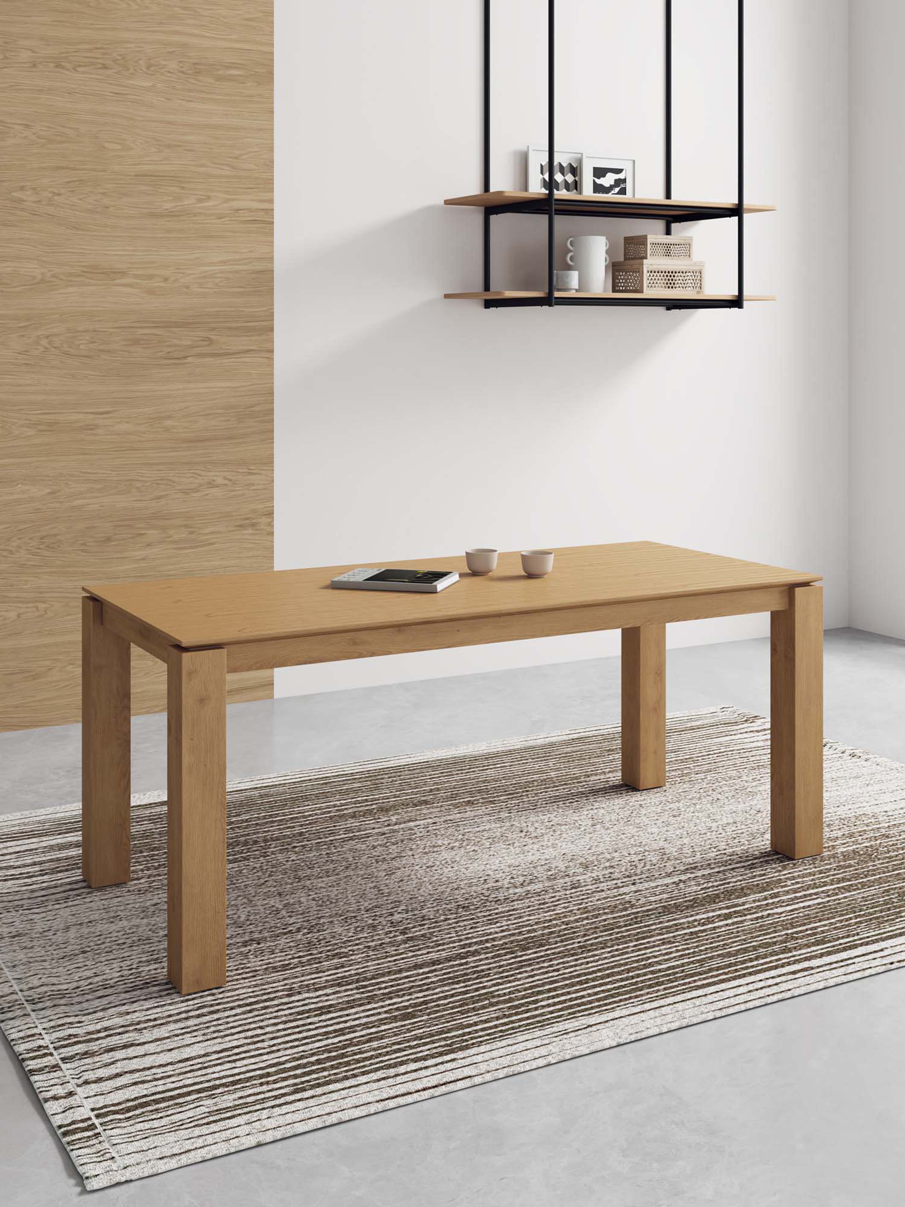 Rockaway 70.86-inch Solid Wood Dining Table 