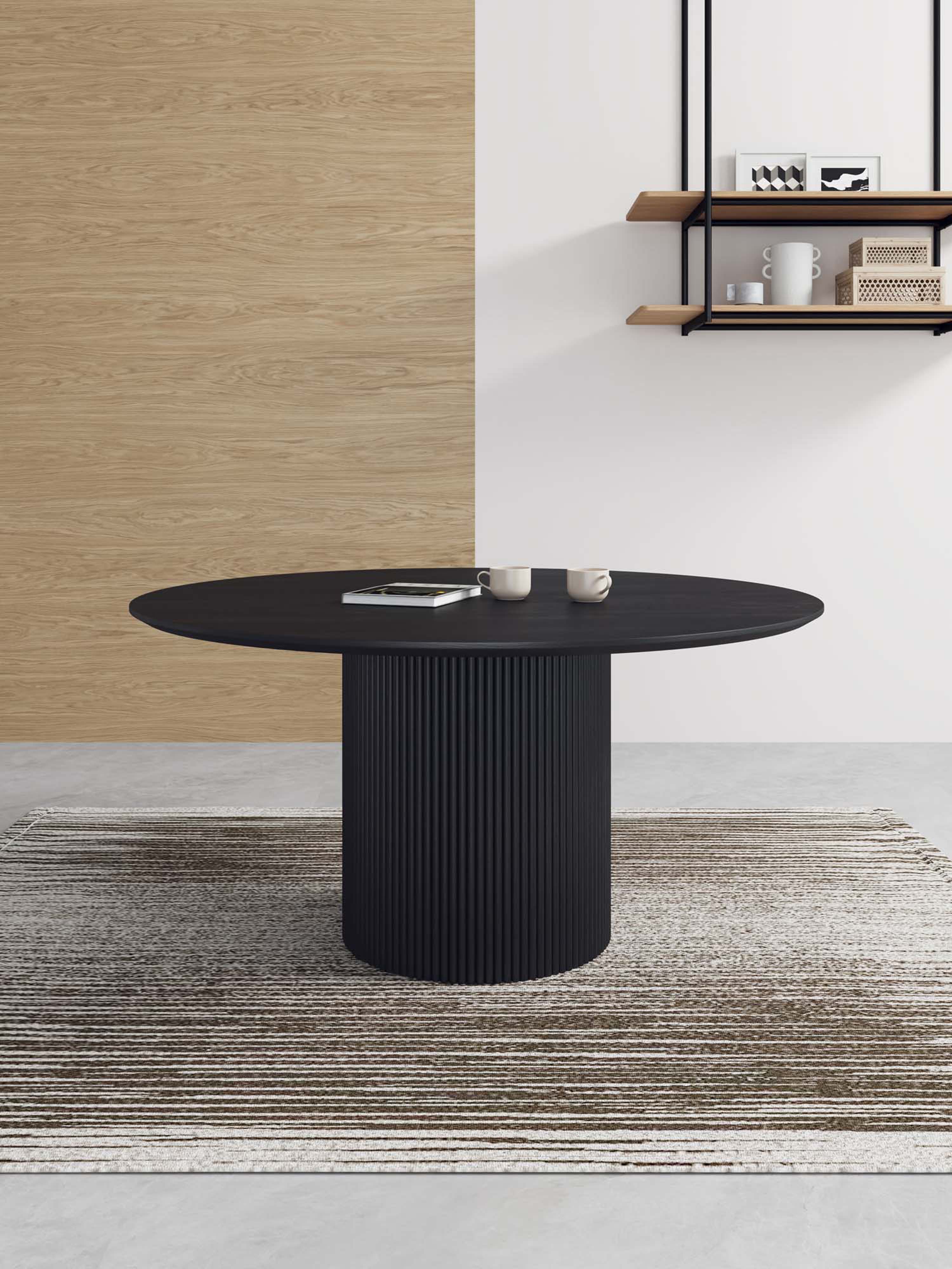 Hathaway 59-inch Solid Wood Round Dining Table 