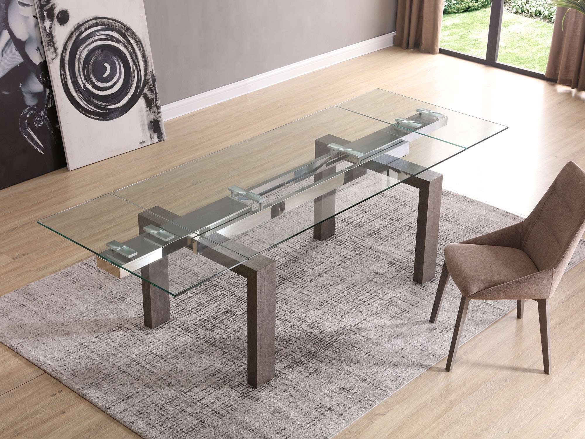 Davy Rectangular Extendable Dining Table