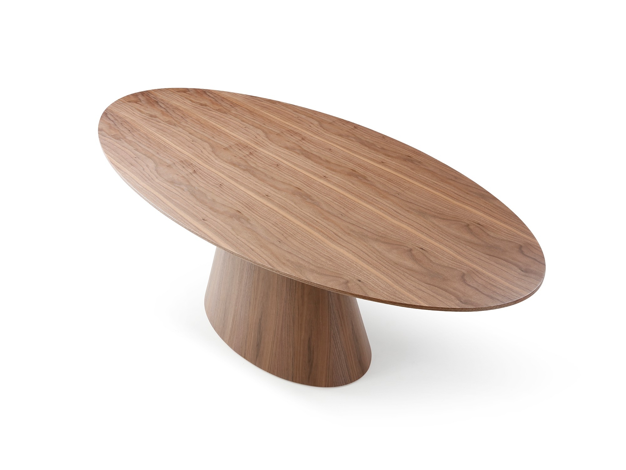 Bruno Oval Wood Veneer Dining Table