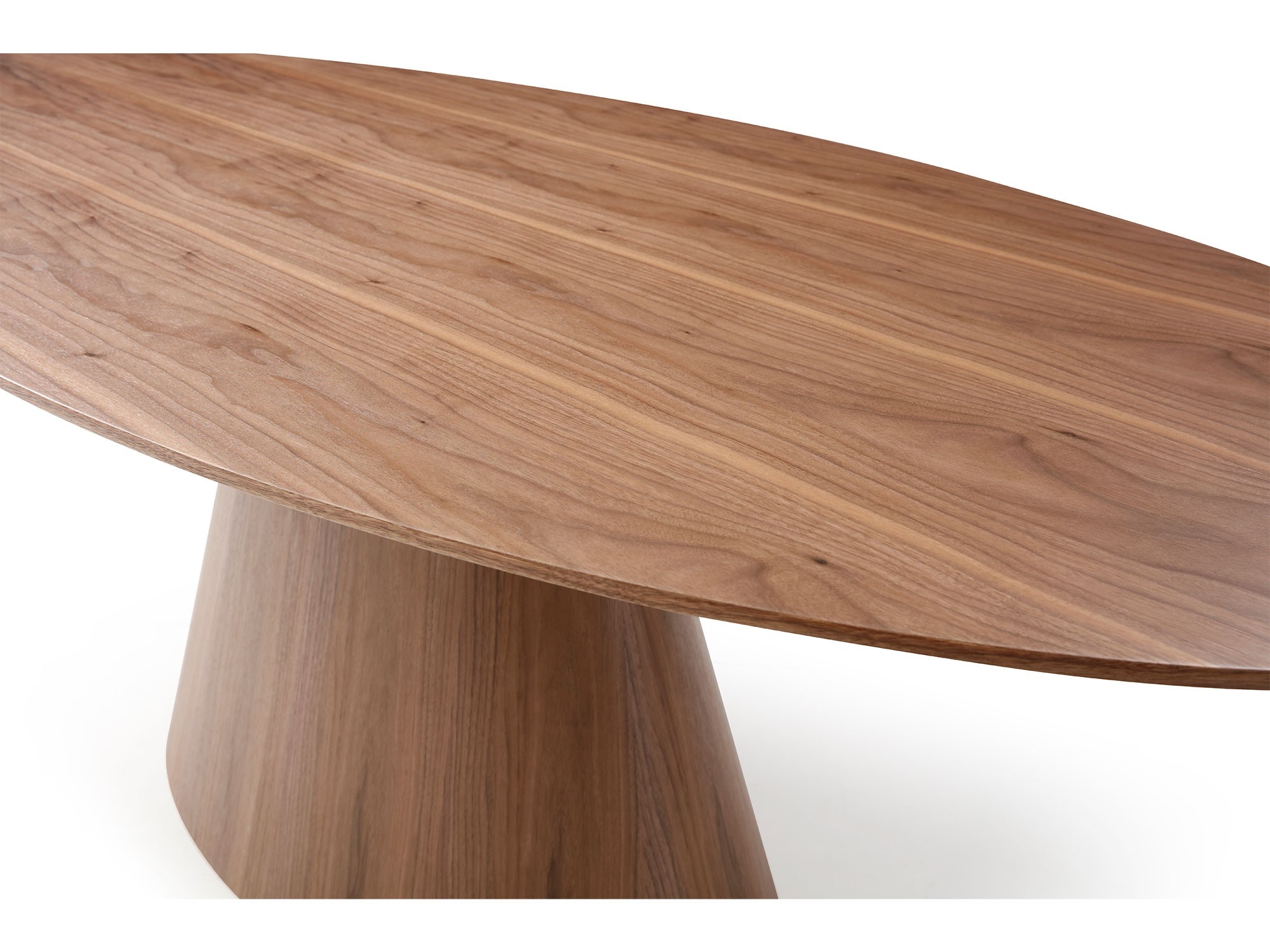 Bruno Oval Wood Veneer Dining Table