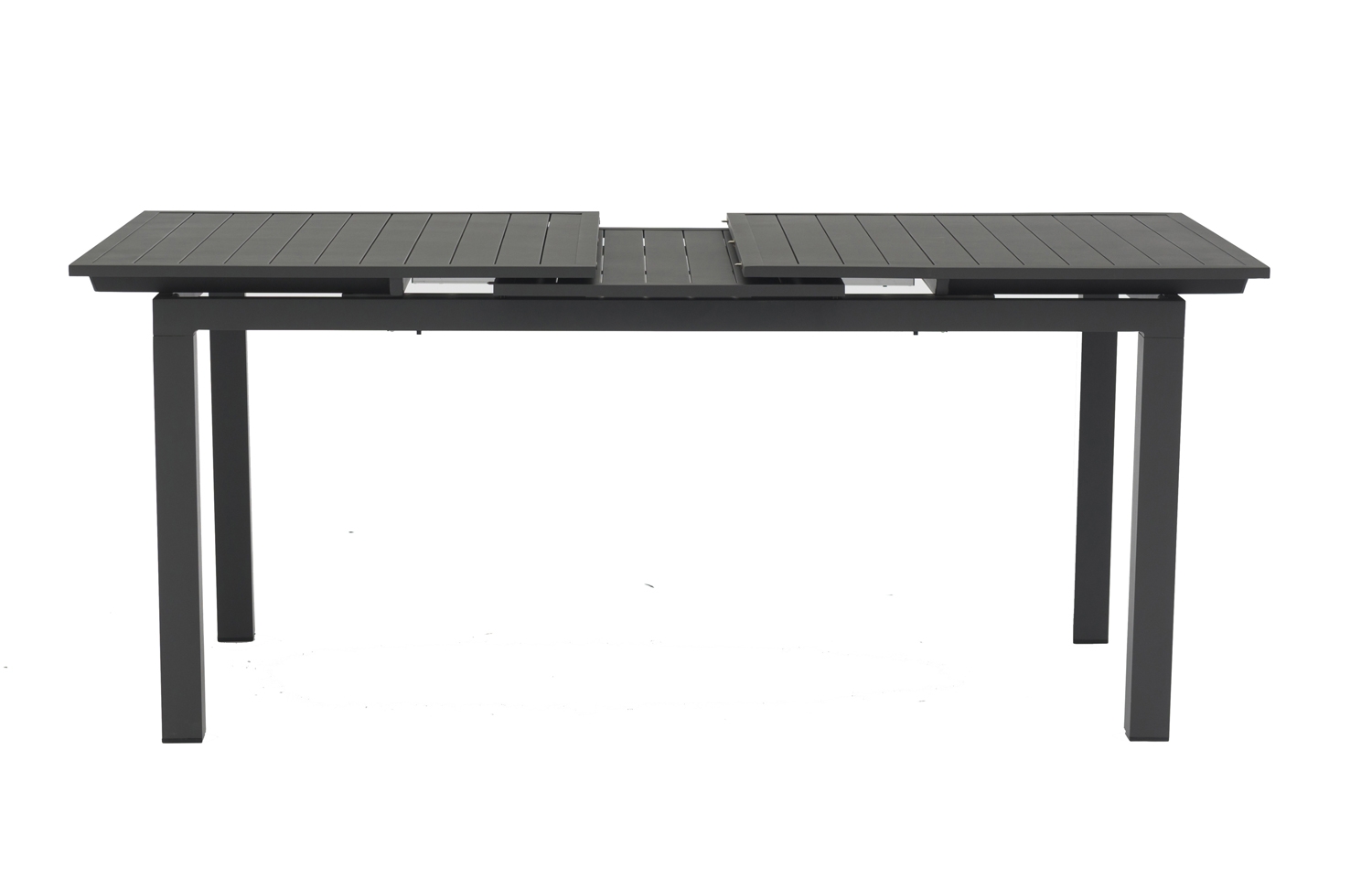 Alum Outdoor Extendable Dining Set w/Leyla Armchairs