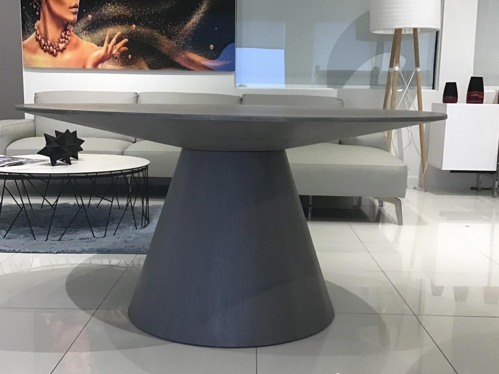 Norfolk Round Wood Veneer Dining Table