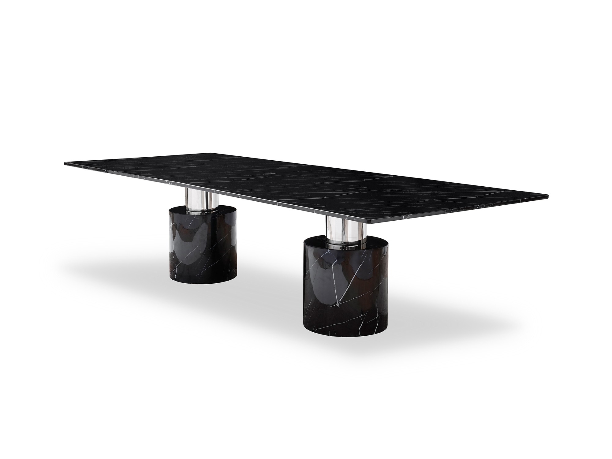 Geneva Rectangular Marble Dining Table