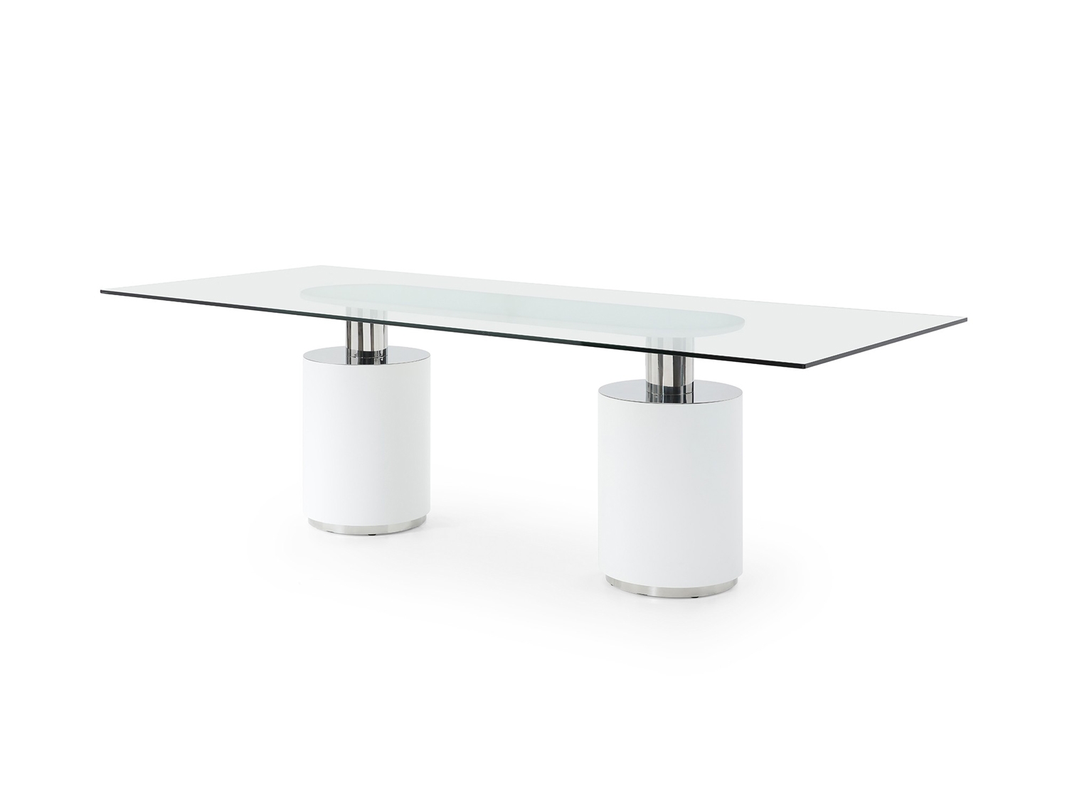 Mandarin Rectangular Glass Dining Table