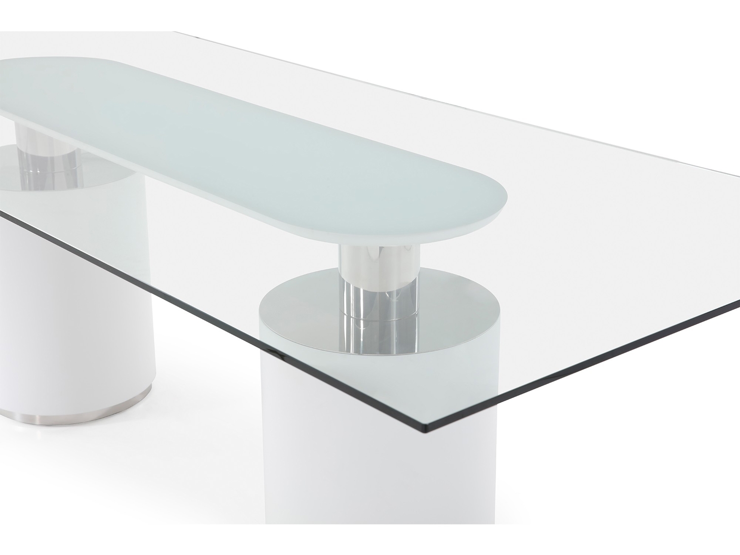 Mandarin Rectangular Glass Dining Table