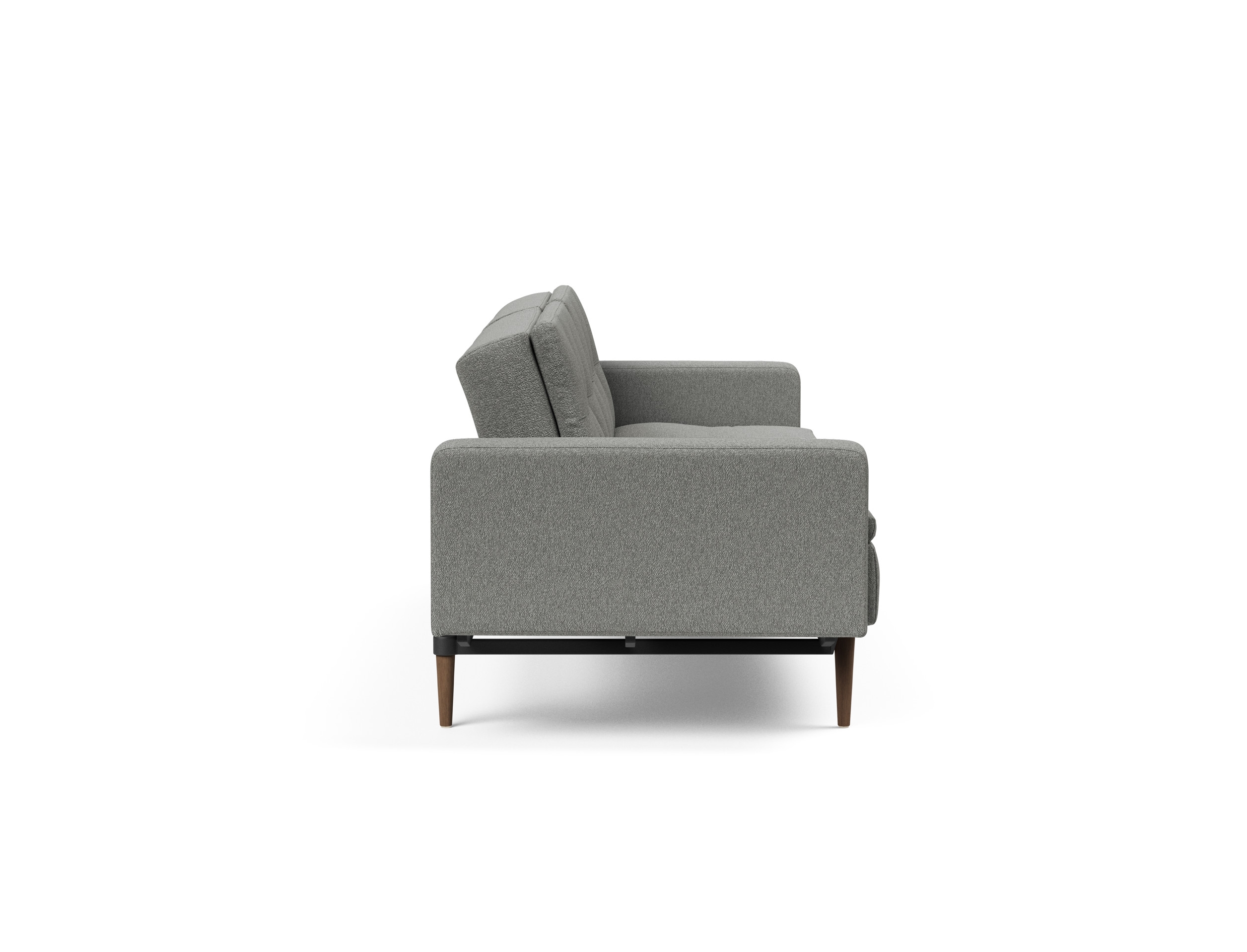 Dublexo Deluxe Fabric Sofa Bed w/Arms & Dark Wood Styletto Legs