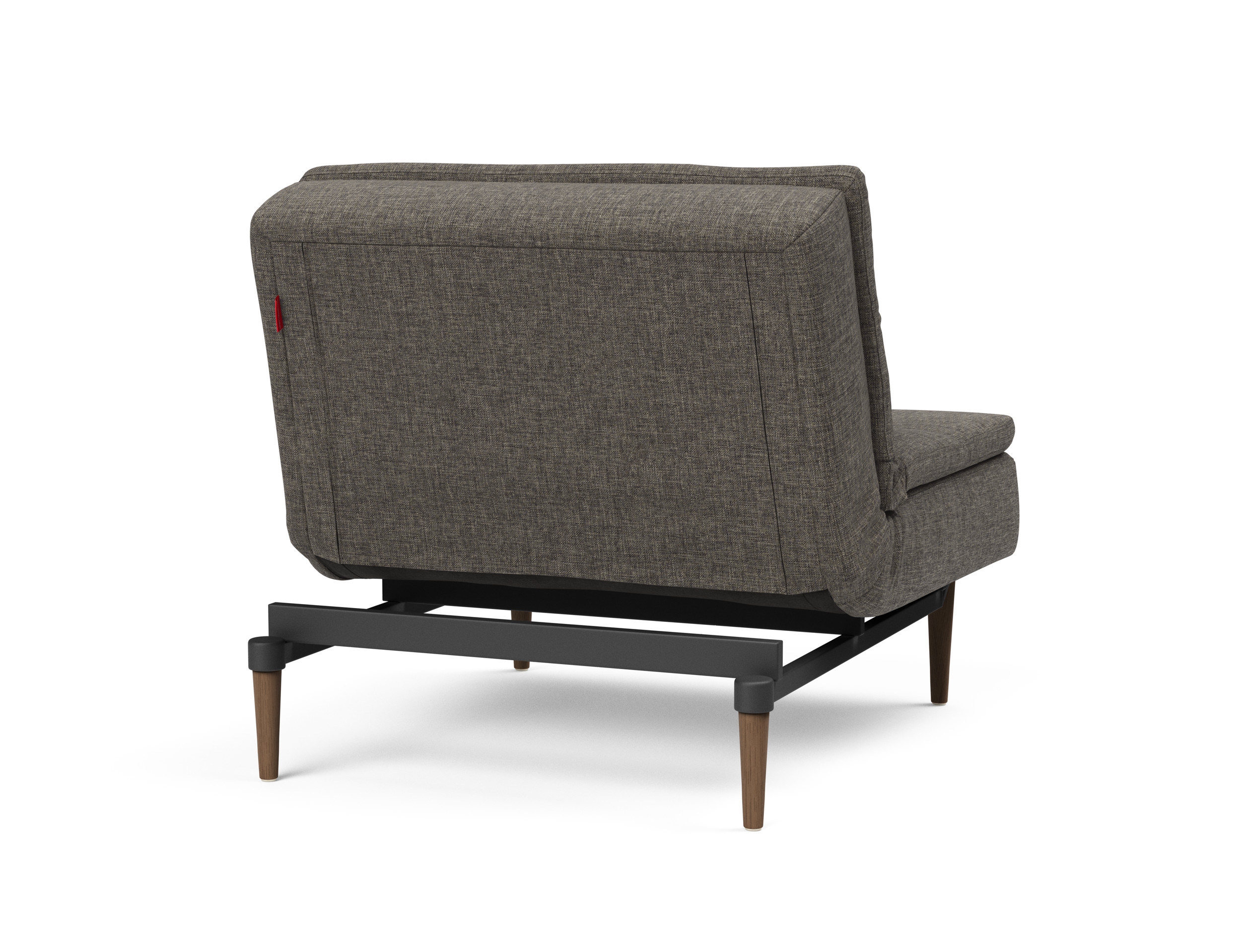 Dublexo Deluxe Fabric Chair w/Dark Wood Styletto Legs