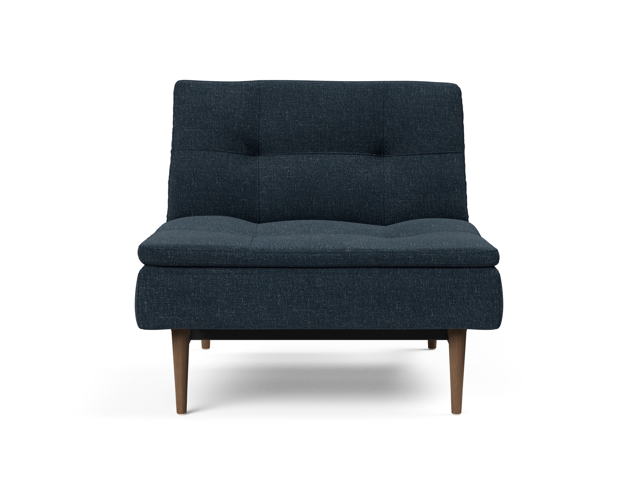 Dublexo Deluxe Fabric Chair w/Dark Wood Styletto Legs