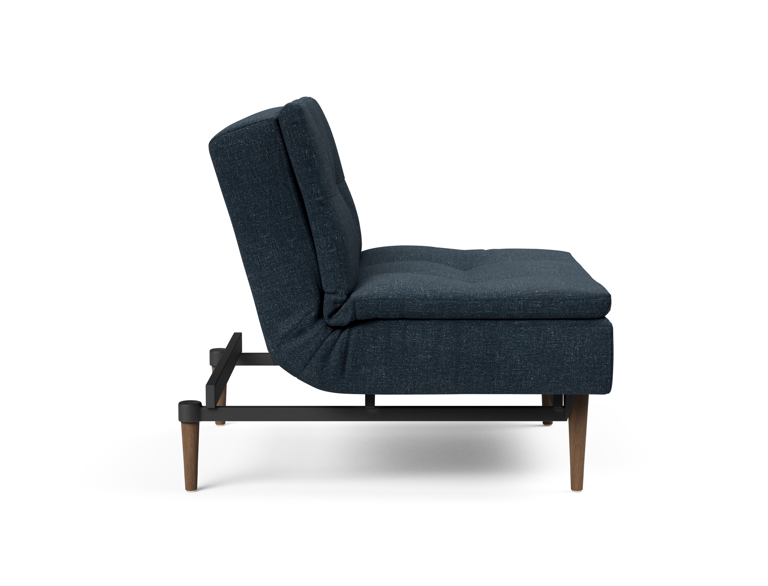 Dublexo Deluxe Fabric Chair w/Dark Wood Styletto Legs