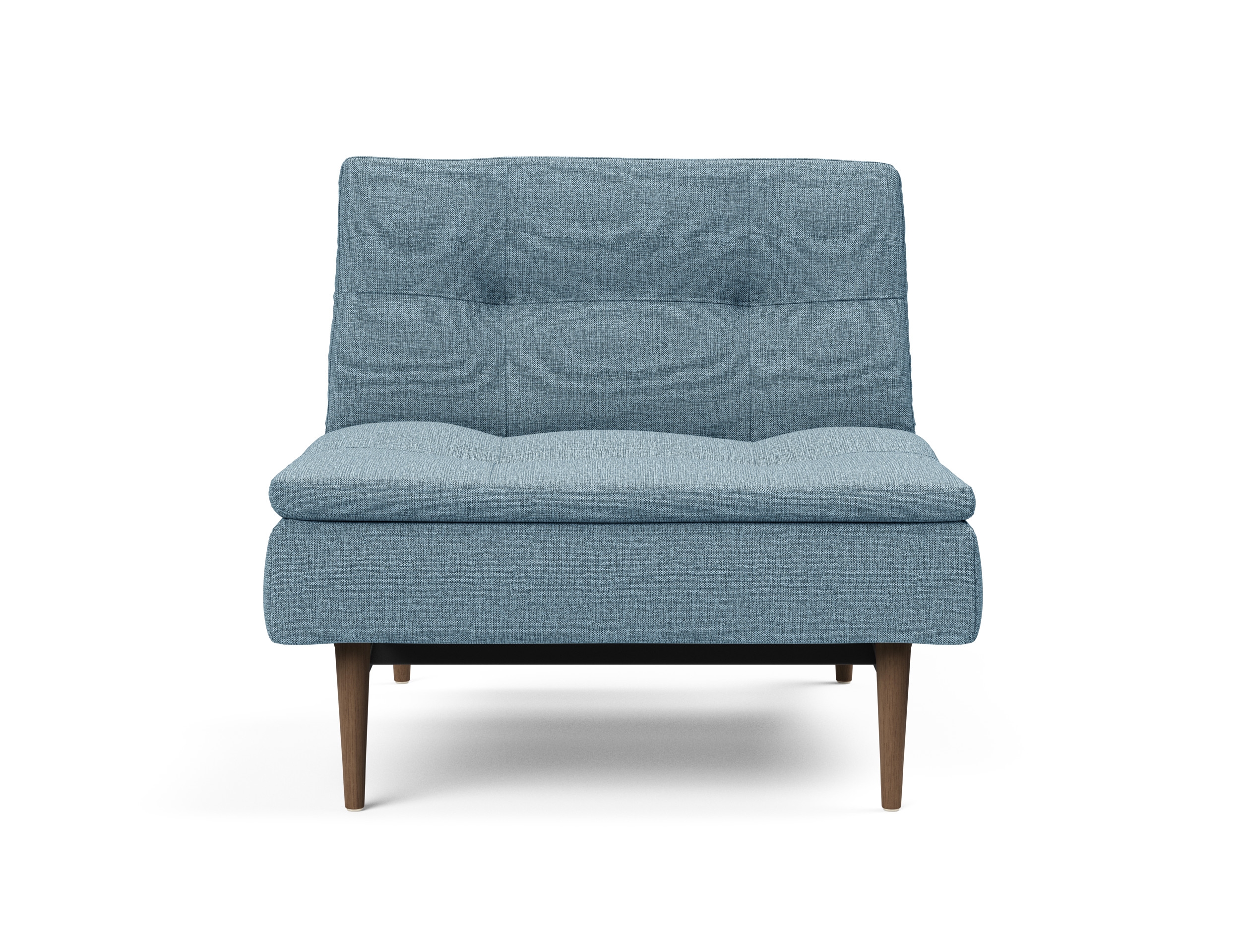Dublexo Deluxe Fabric Chair w/Dark Wood Styletto Legs
