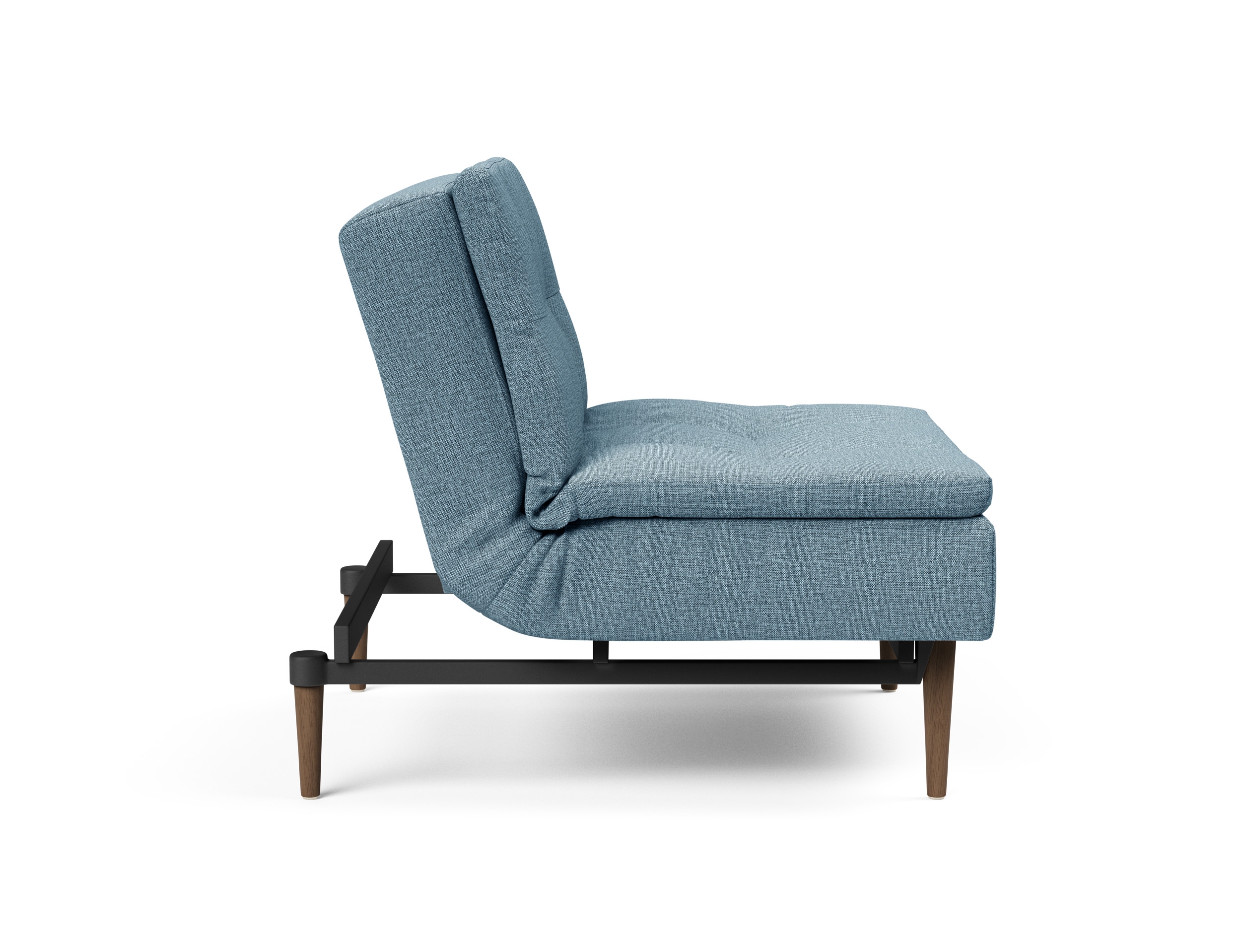 Dublexo Deluxe Fabric Chair w/Dark Wood Styletto Legs