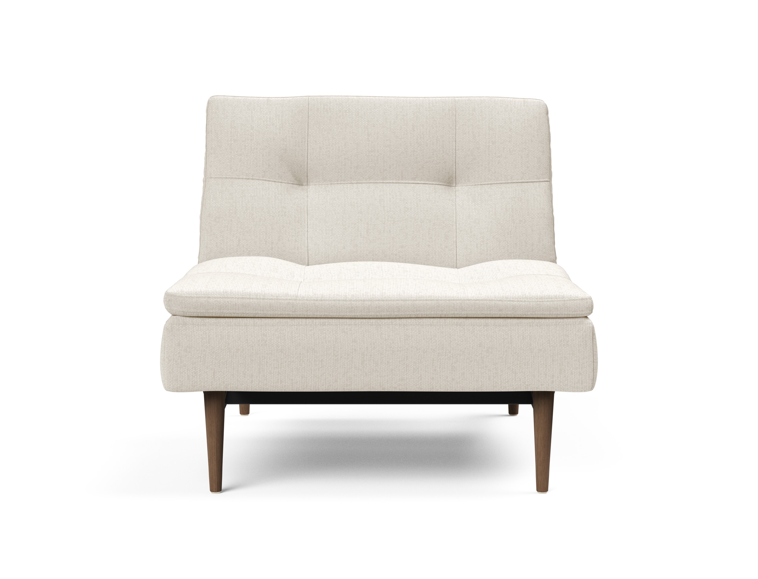 Dublexo Deluxe Fabric Chair w/Dark Wood Styletto Legs