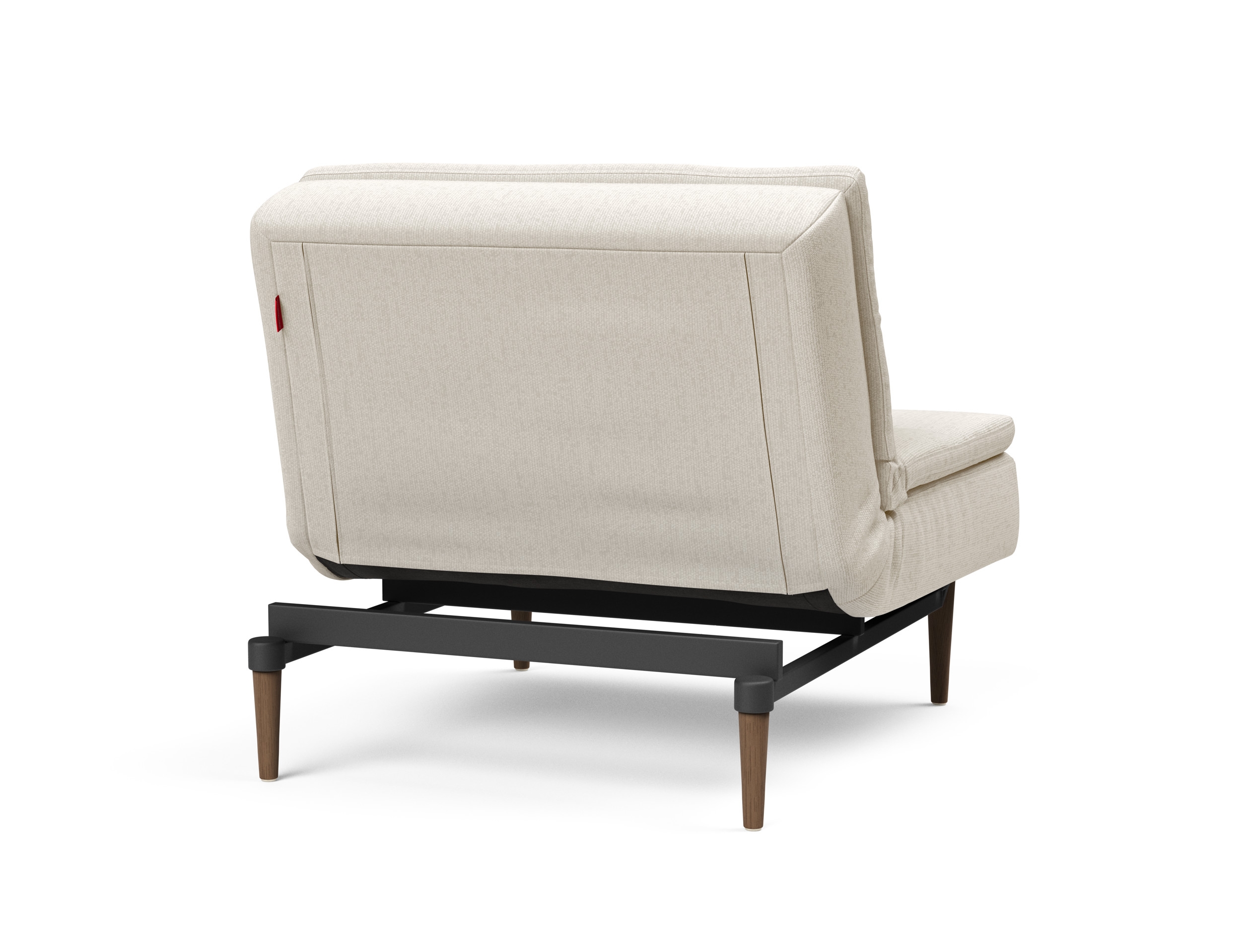 Dublexo Deluxe Fabric Chair w/Dark Wood Styletto Legs