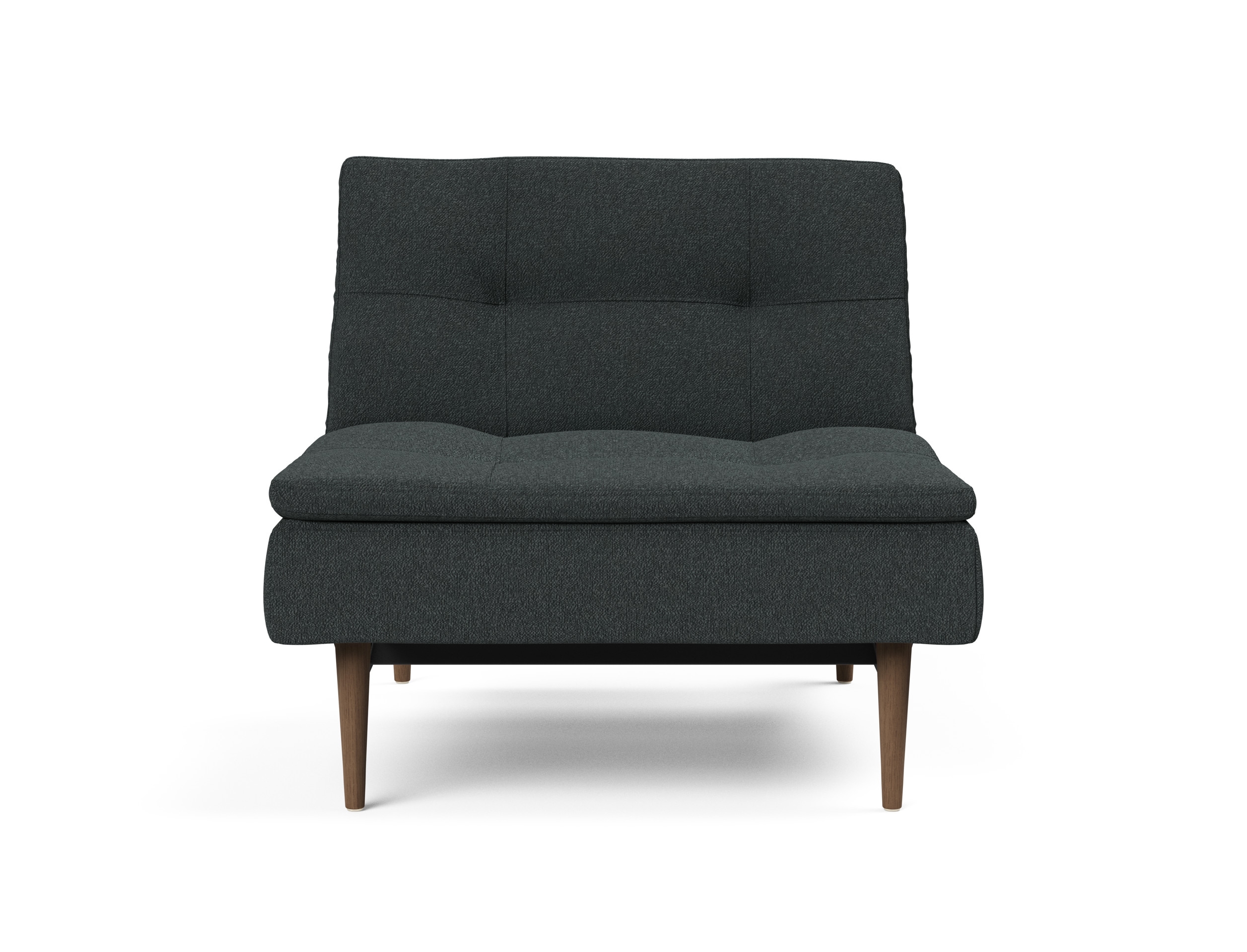 Dublexo Deluxe Fabric Chair w/Dark Wood Styletto Legs