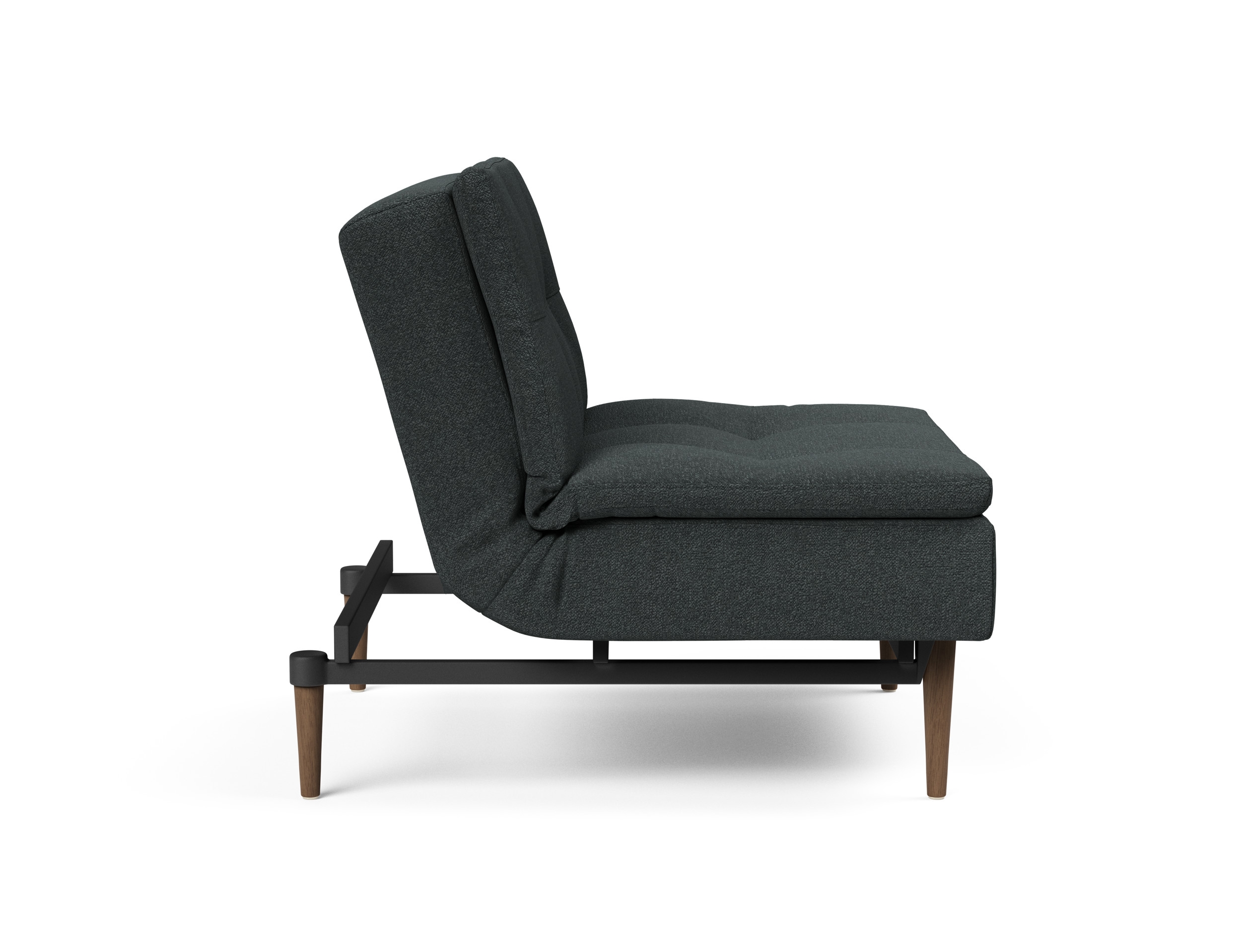 Dublexo Deluxe Fabric Chair w/Dark Wood Styletto Legs