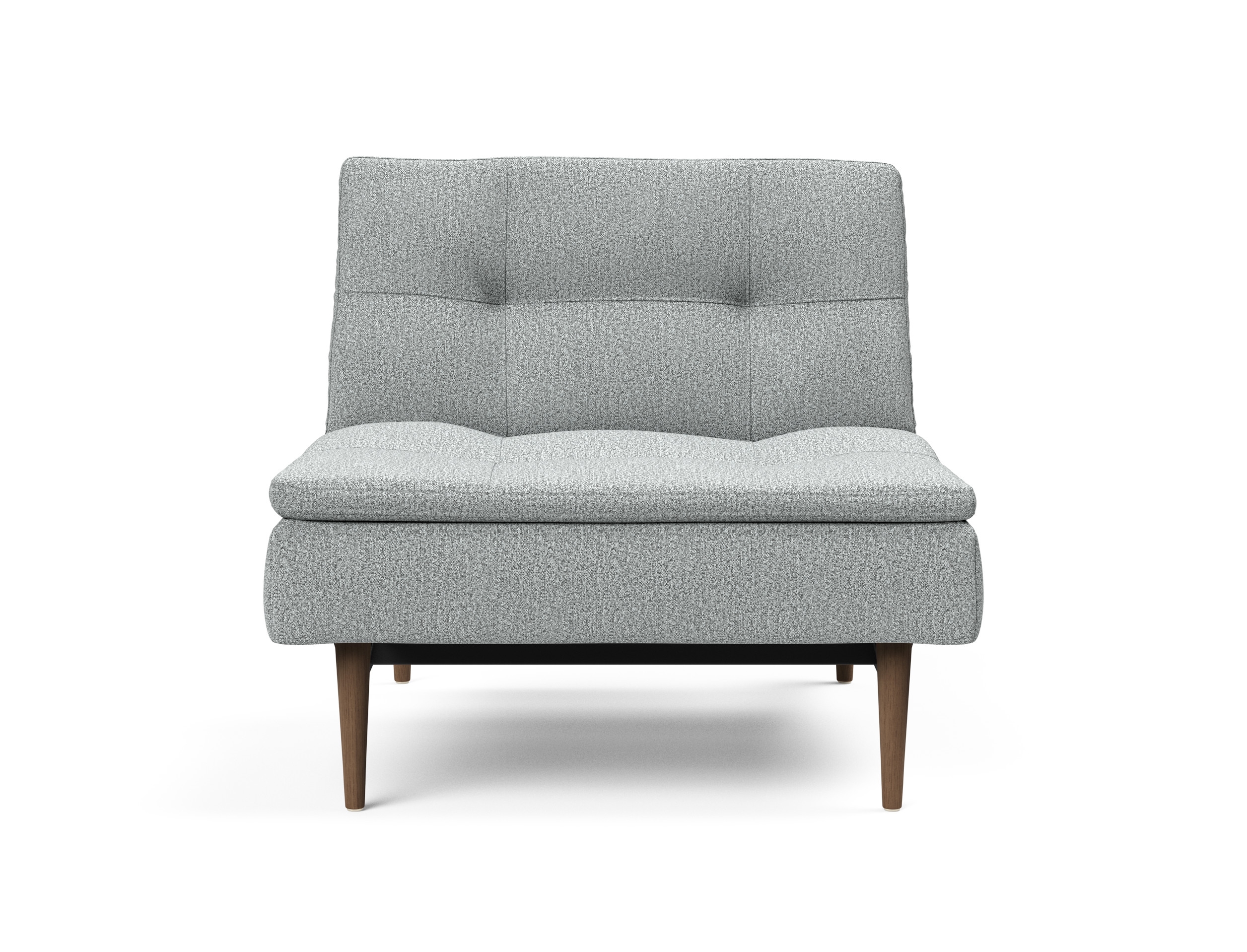 Dublexo Deluxe Fabric Chair w/Dark Wood Styletto Legs