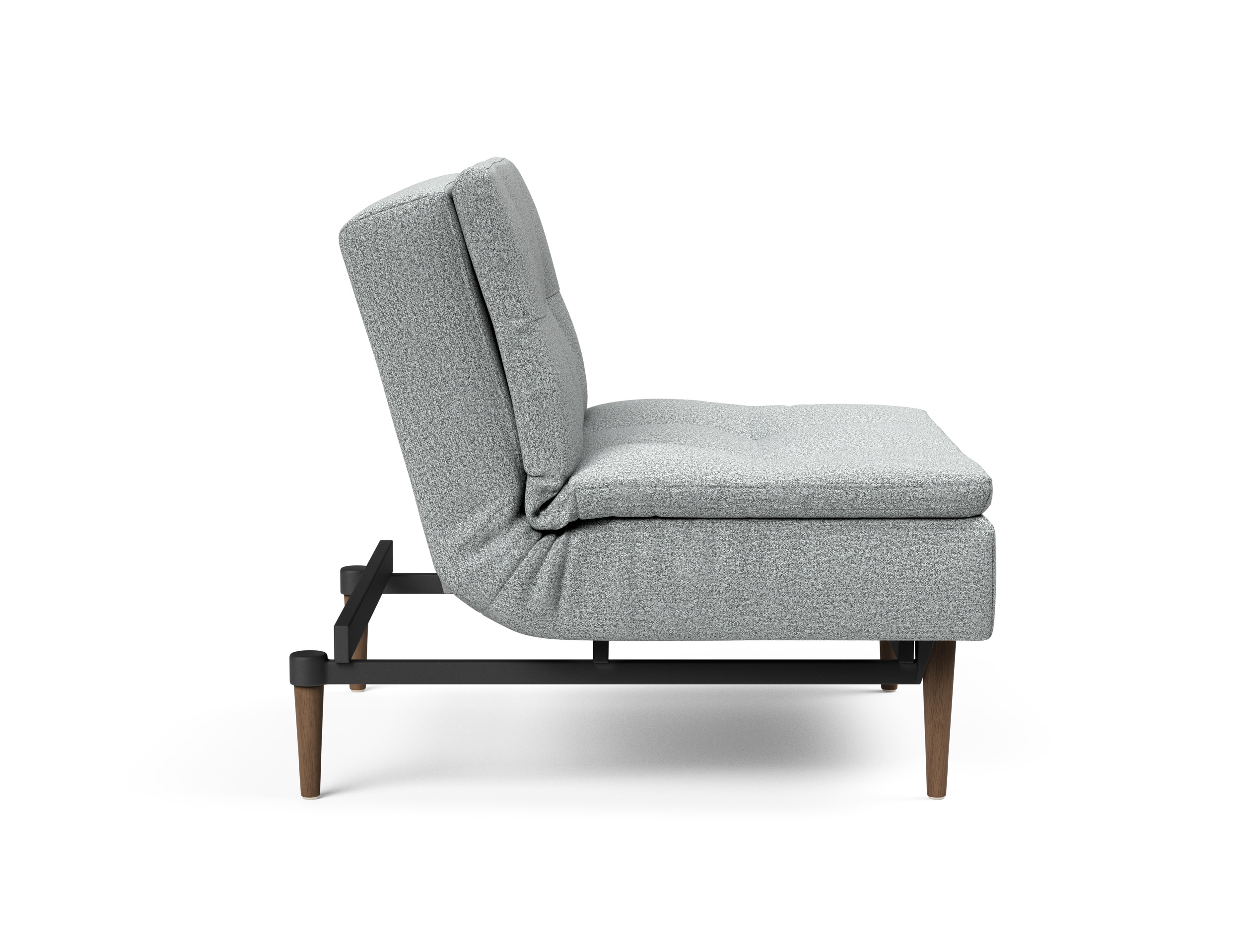 Dublexo Deluxe Fabric Chair w/Dark Wood Styletto Legs
