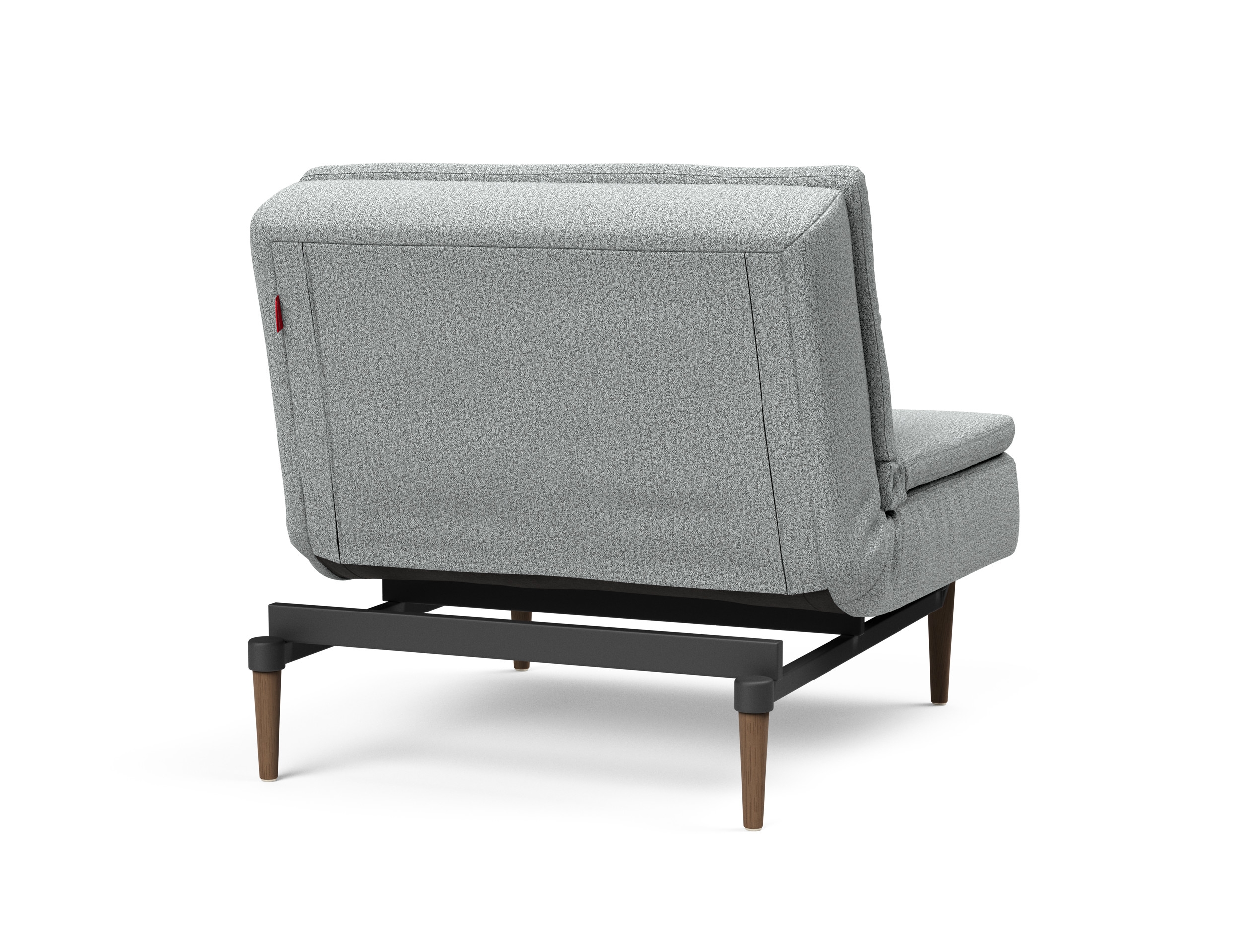 Dublexo Deluxe Fabric Chair w/Dark Wood Styletto Legs