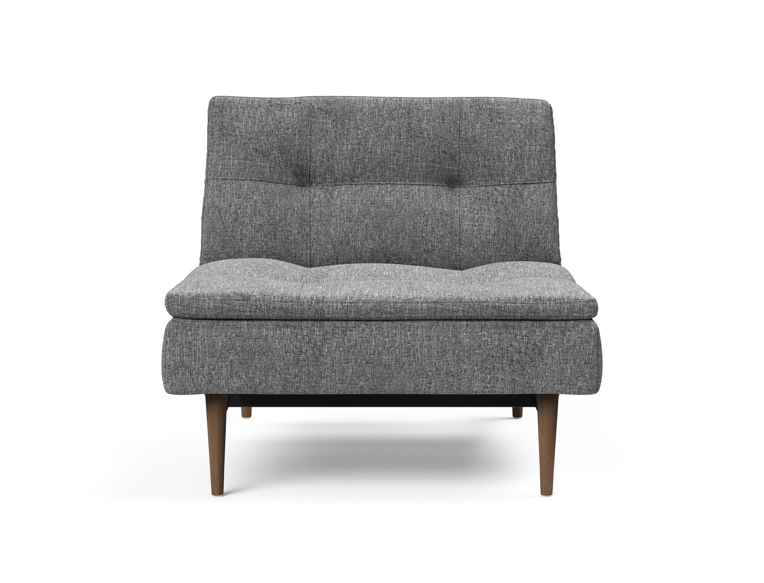Dublexo Deluxe Fabric Chair w/Dark Wood Styletto Legs