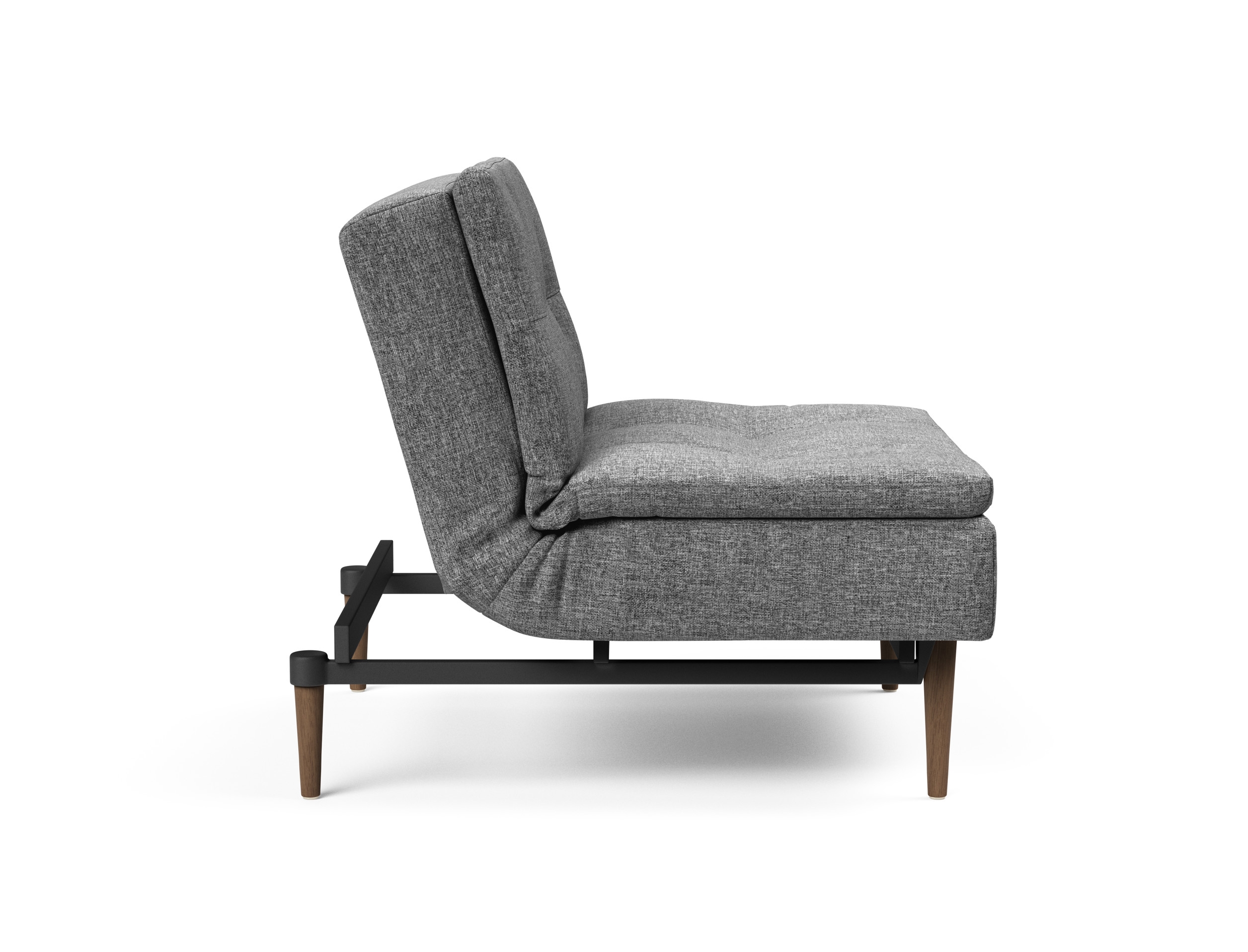 Dublexo Deluxe Fabric Chair w/Dark Wood Styletto Legs