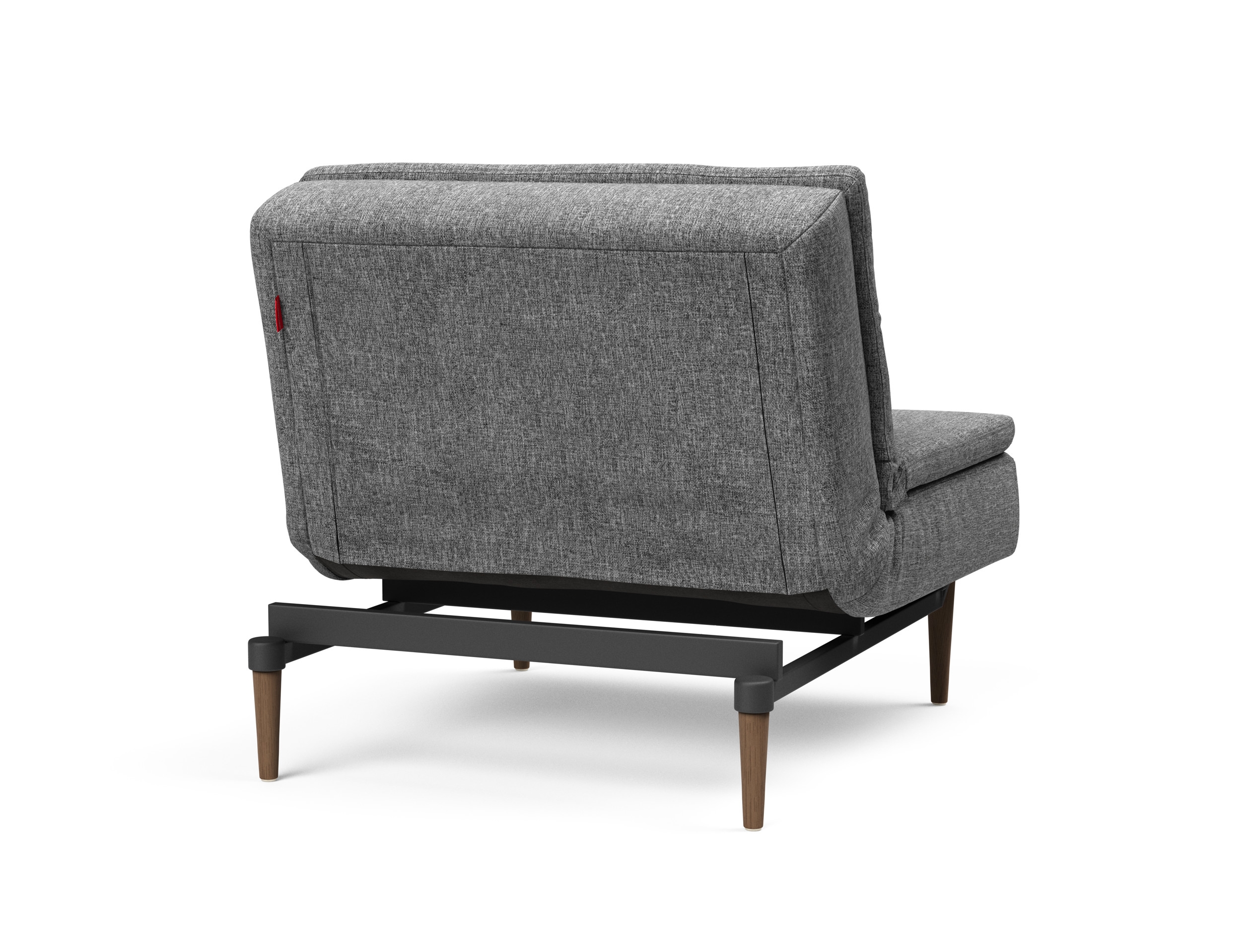 Dublexo Deluxe Fabric Chair w/Dark Wood Styletto Legs