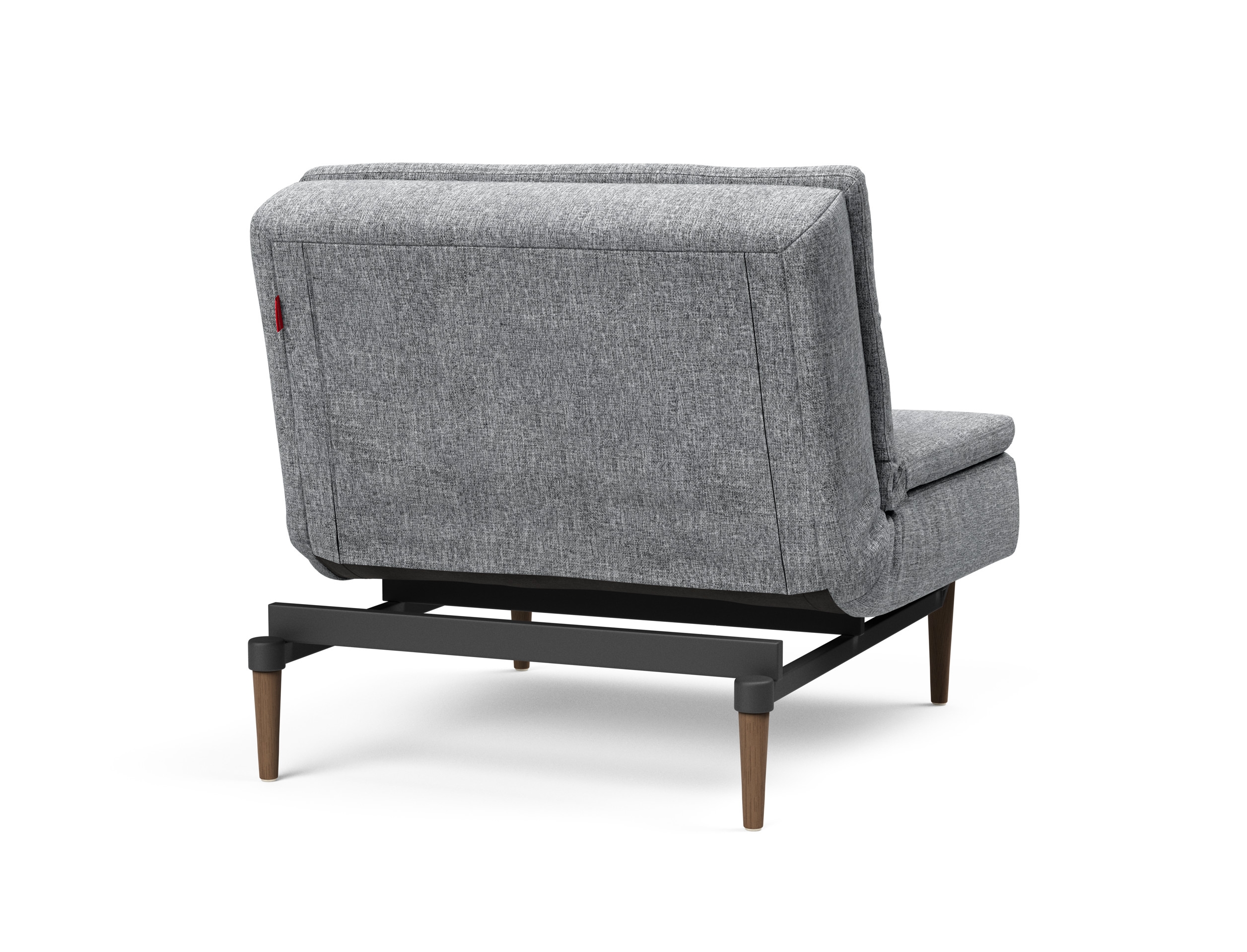 Dublexo Deluxe Fabric Chair w/Dark Wood Styletto Legs