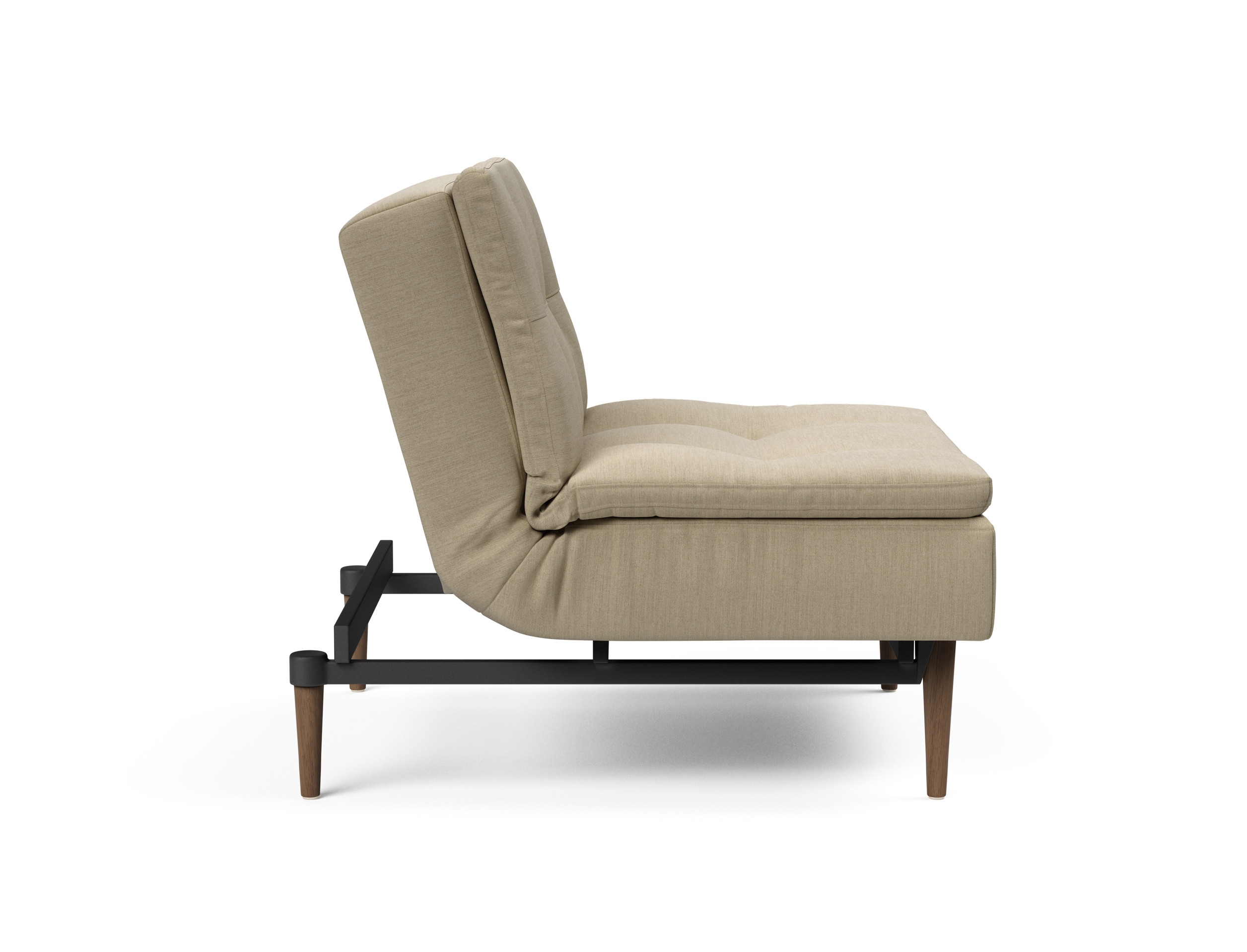 Dublexo Deluxe Fabric Chair w/Dark Wood Styletto Legs