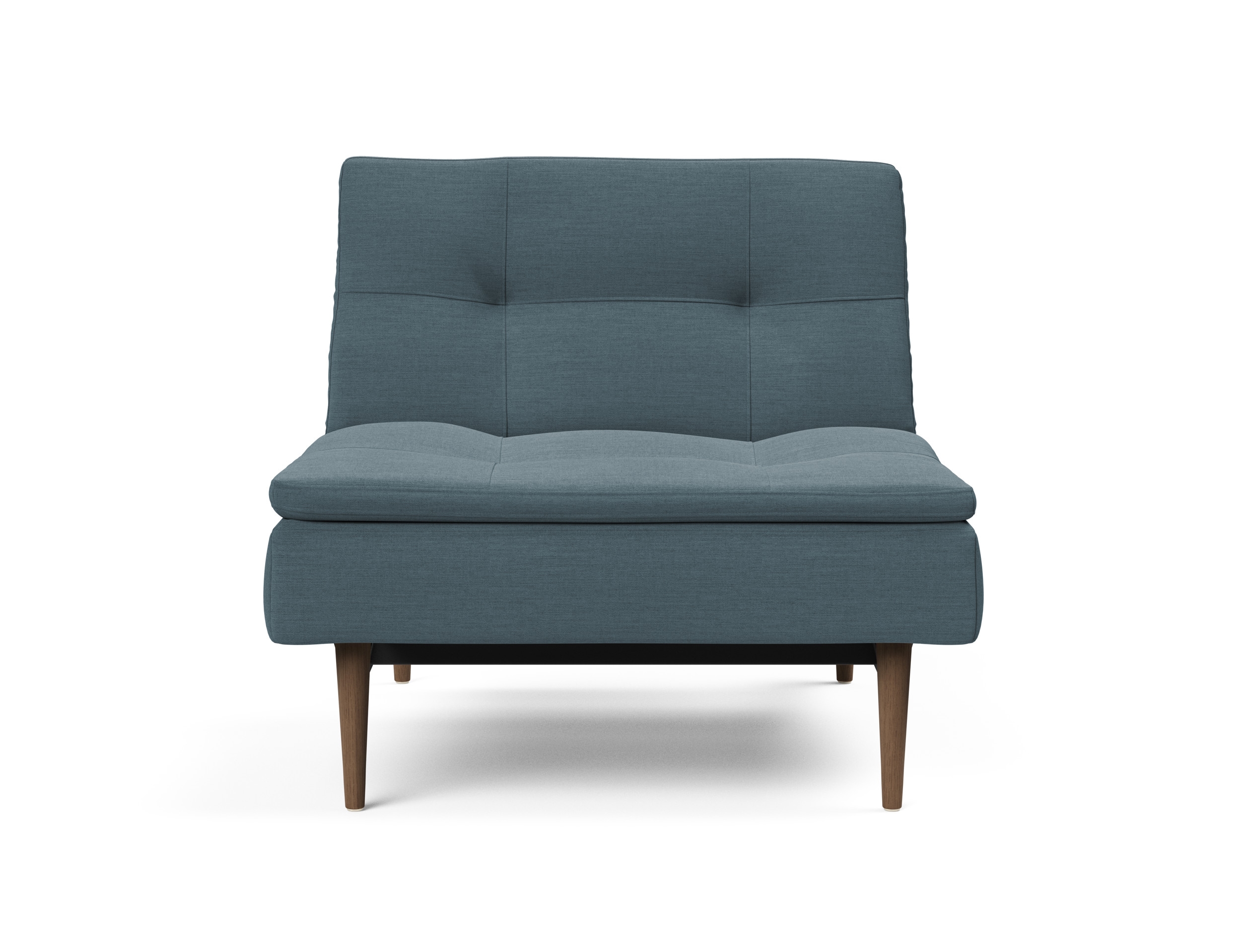 Dublexo Deluxe Fabric Chair w/Dark Wood Styletto Legs