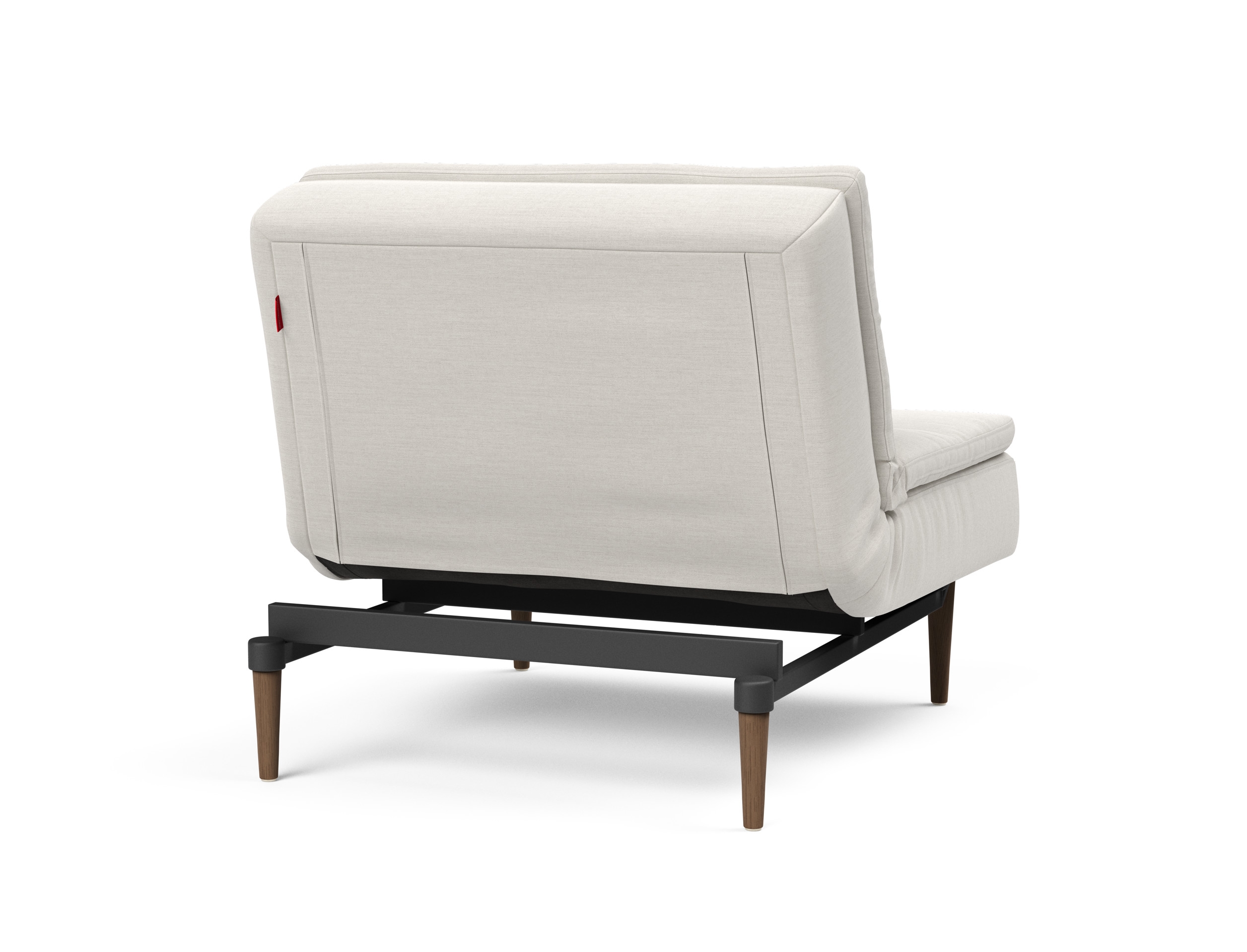 Dublexo Deluxe Fabric Chair w/Dark Wood Styletto Legs