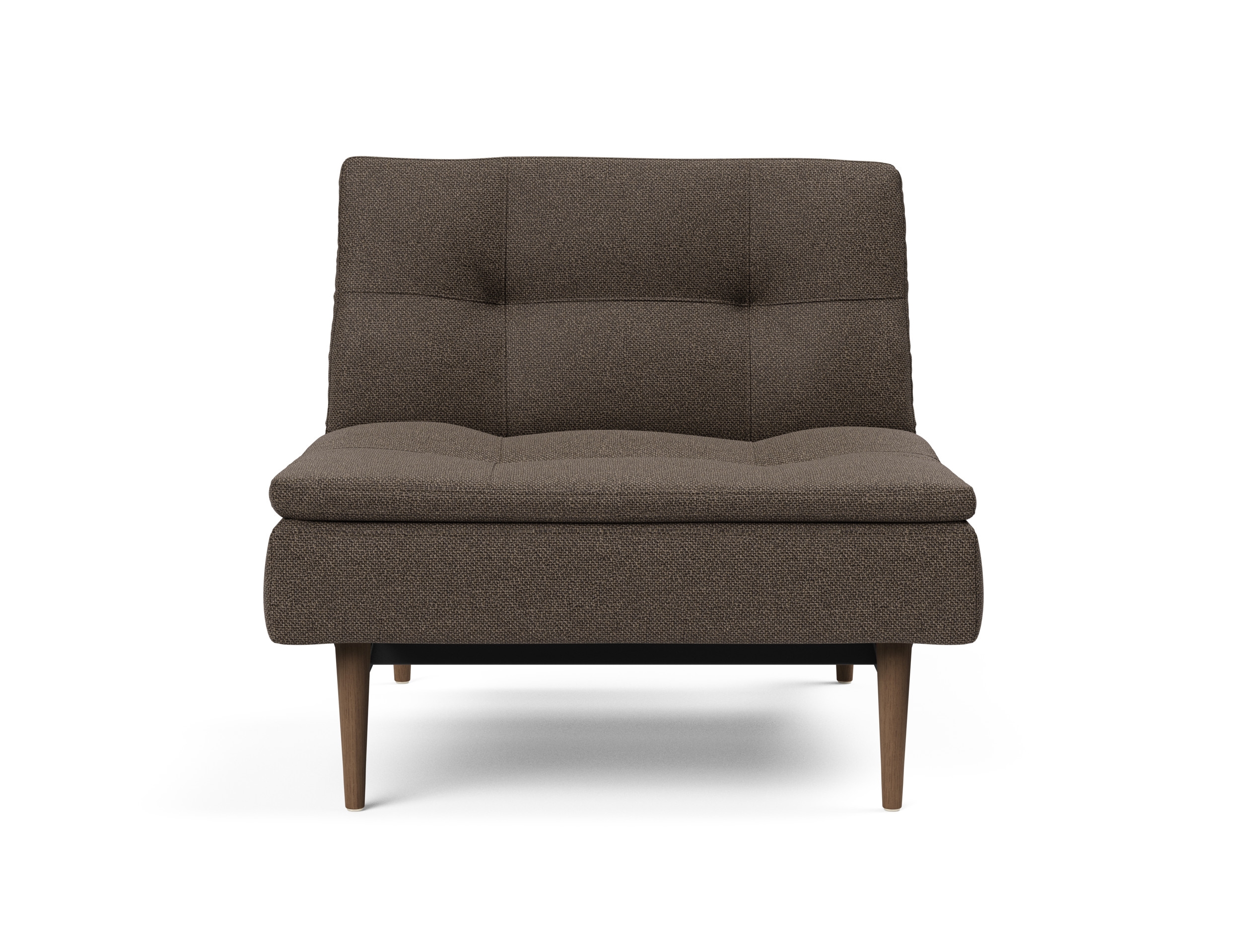 Dublexo Deluxe Fabric Chair w/Dark Wood Styletto Legs
