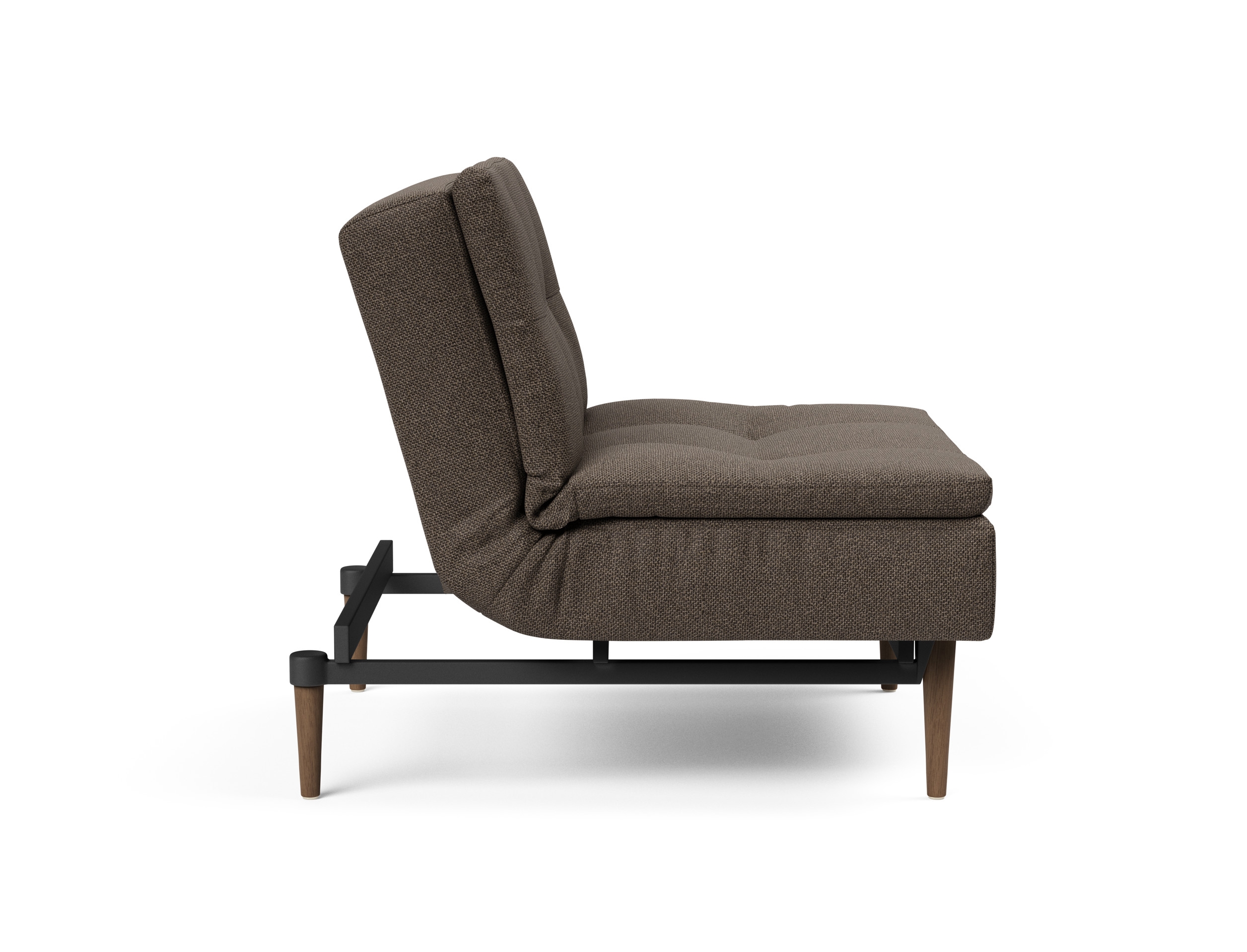 Dublexo Deluxe Fabric Chair w/Dark Wood Styletto Legs
